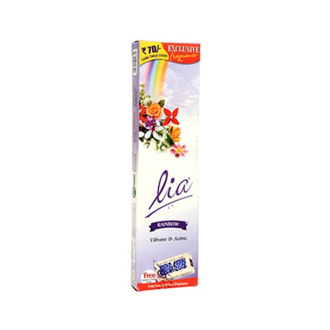 Lia Rainbow Vibrant Incense Stick/Agarbatti - Provides Long Lasting Fragrance