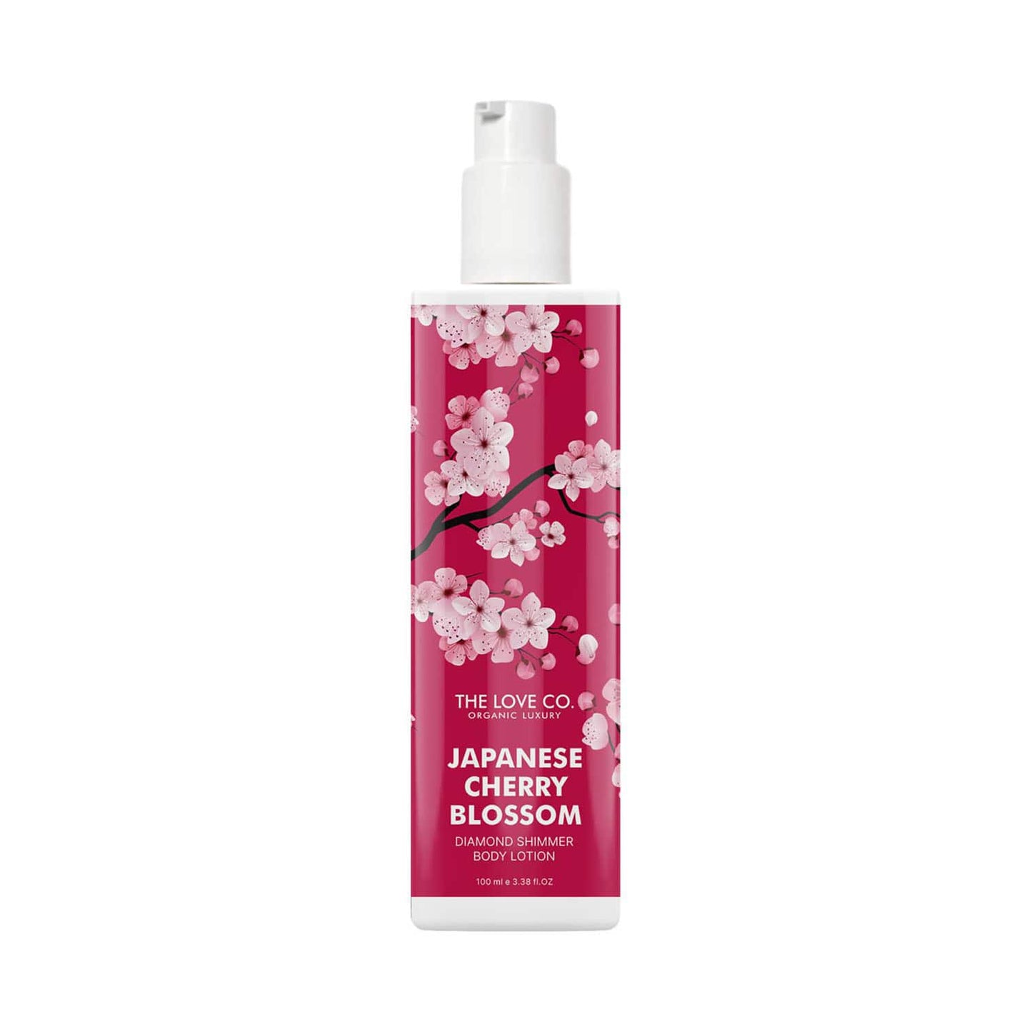 THE LOVE CO. Japanese Cherry Blossom Diamond Shimmer Body Lotion (100ml)