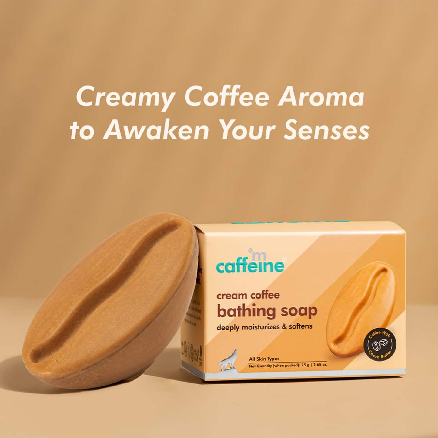 mCaffeine Cream Coffee Bathing Soap - (2Pcs)