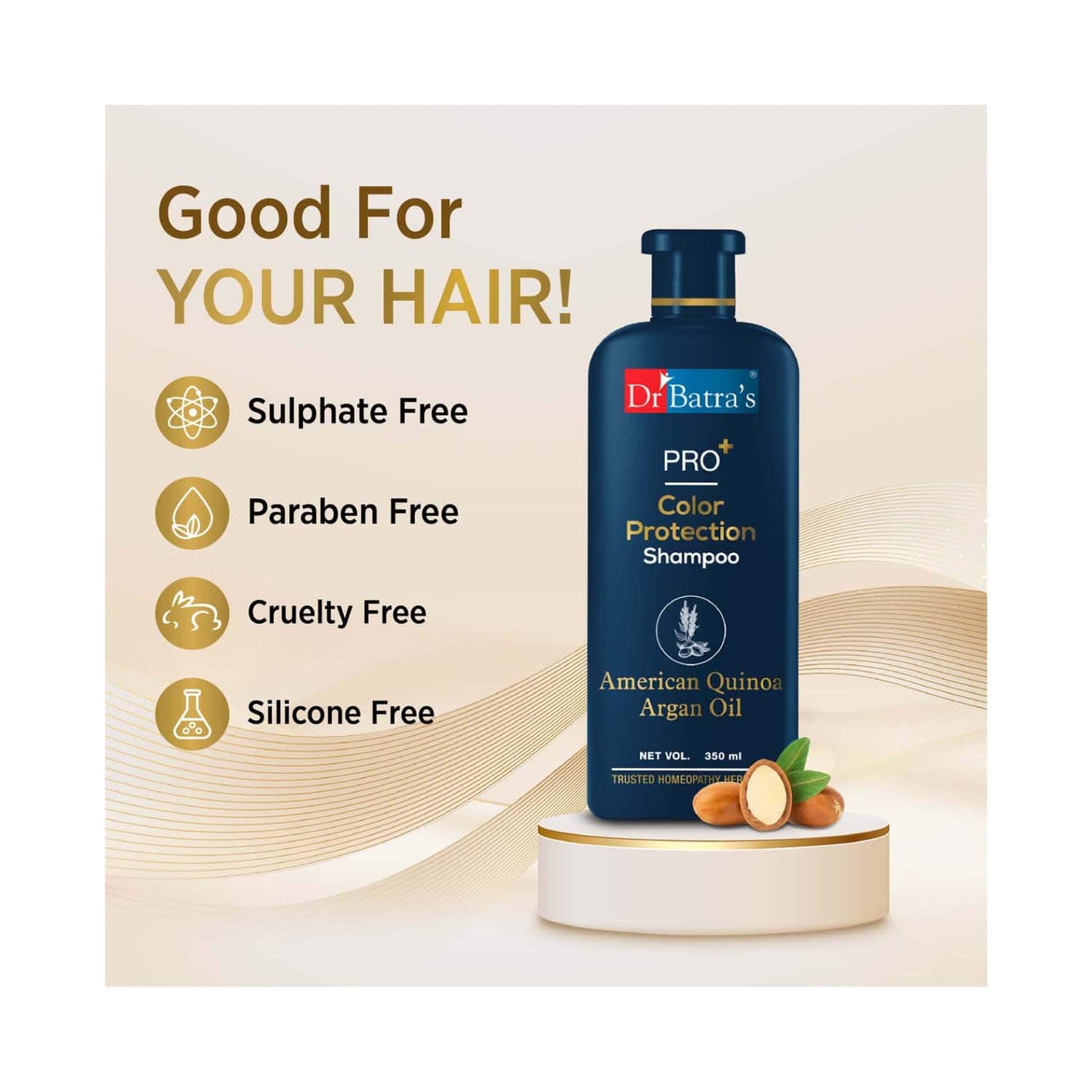 Dr Batra's Pro Color Protection Enriched With Argan Oil Shampoo (350ml)