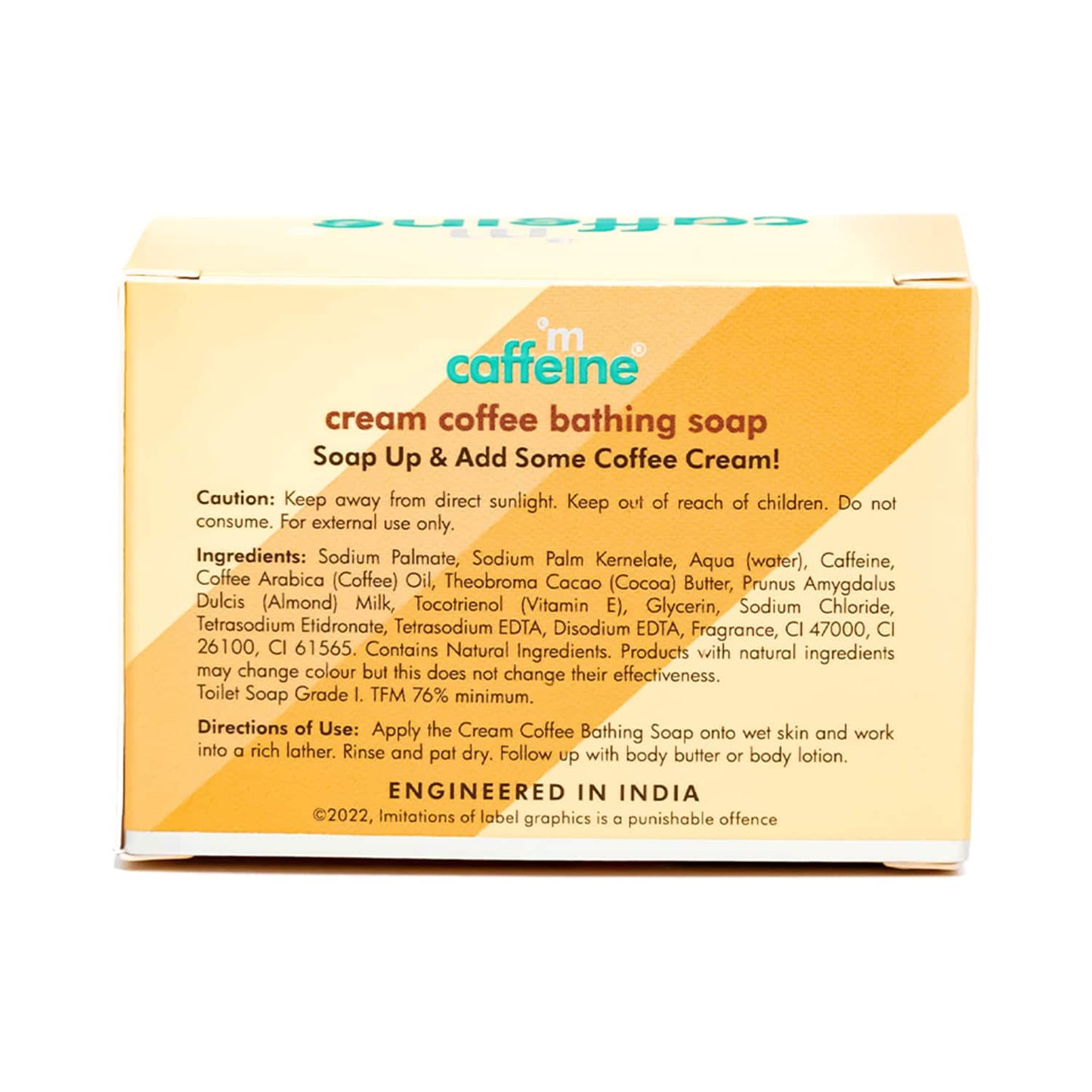 mCaffeine Cream Coffee Bathing Soap - (2Pcs)