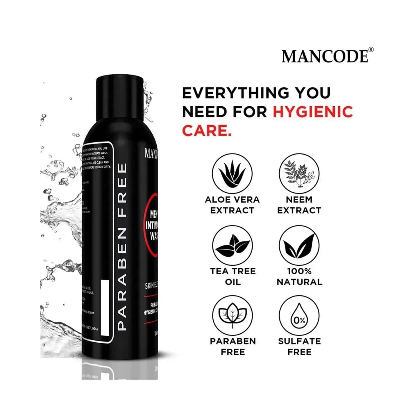 Mancode Intimate Wash - (100ml)