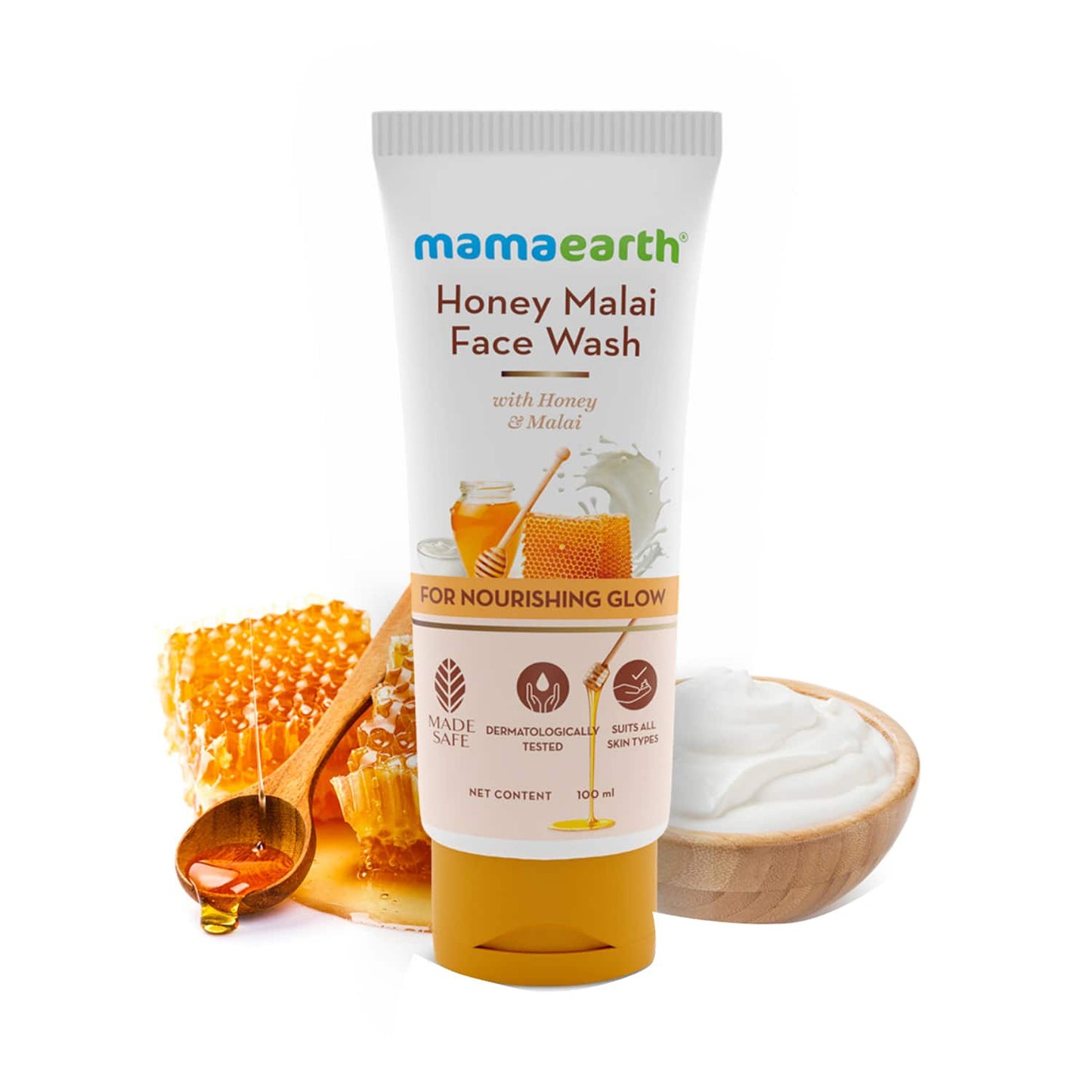 Mamaearth Honey Malai Face Wash (100ml)
