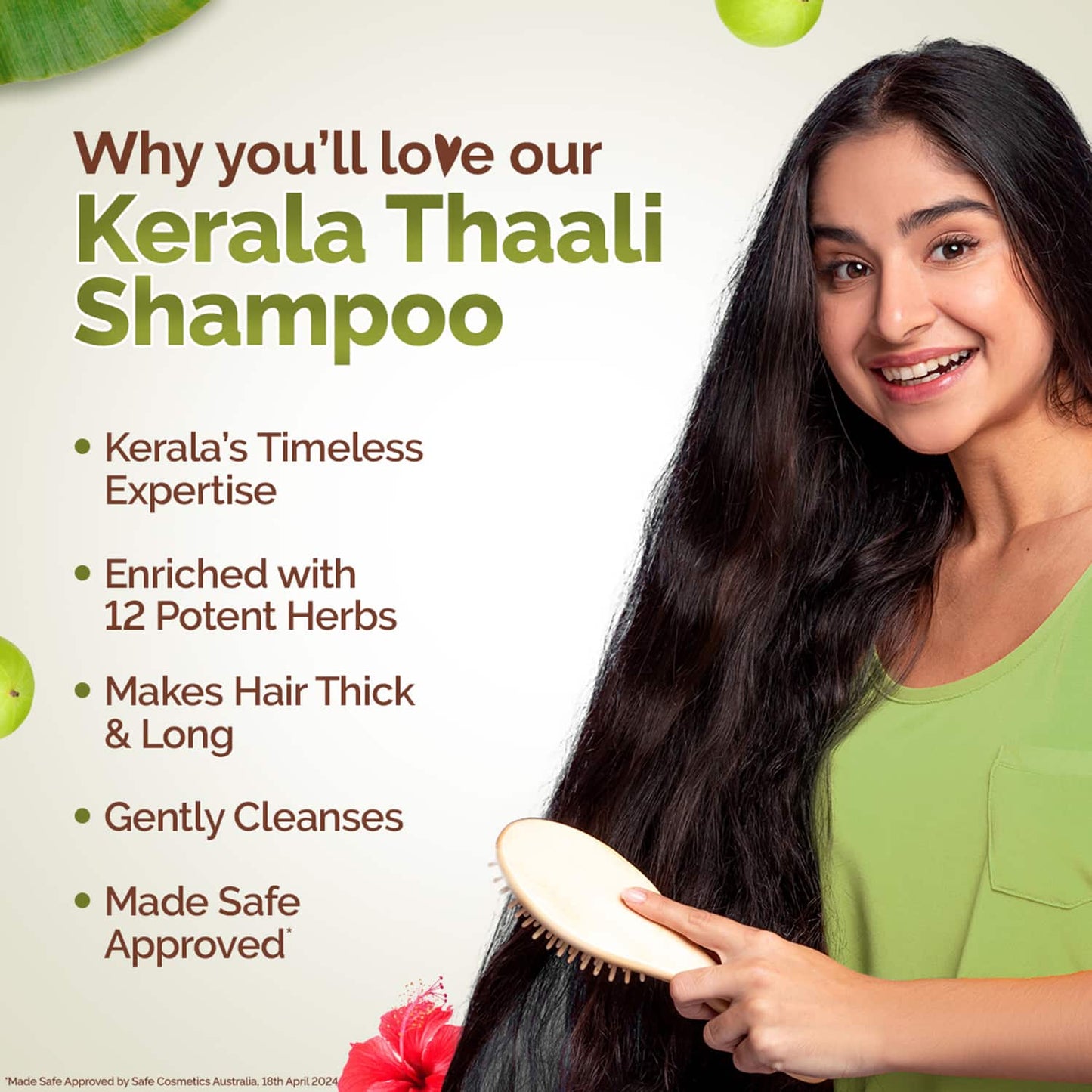 Mamaearth Kerala Thaali Shampoo with Shikakai Amla Flax Seeds for Thick & Long Hair (250 ml)