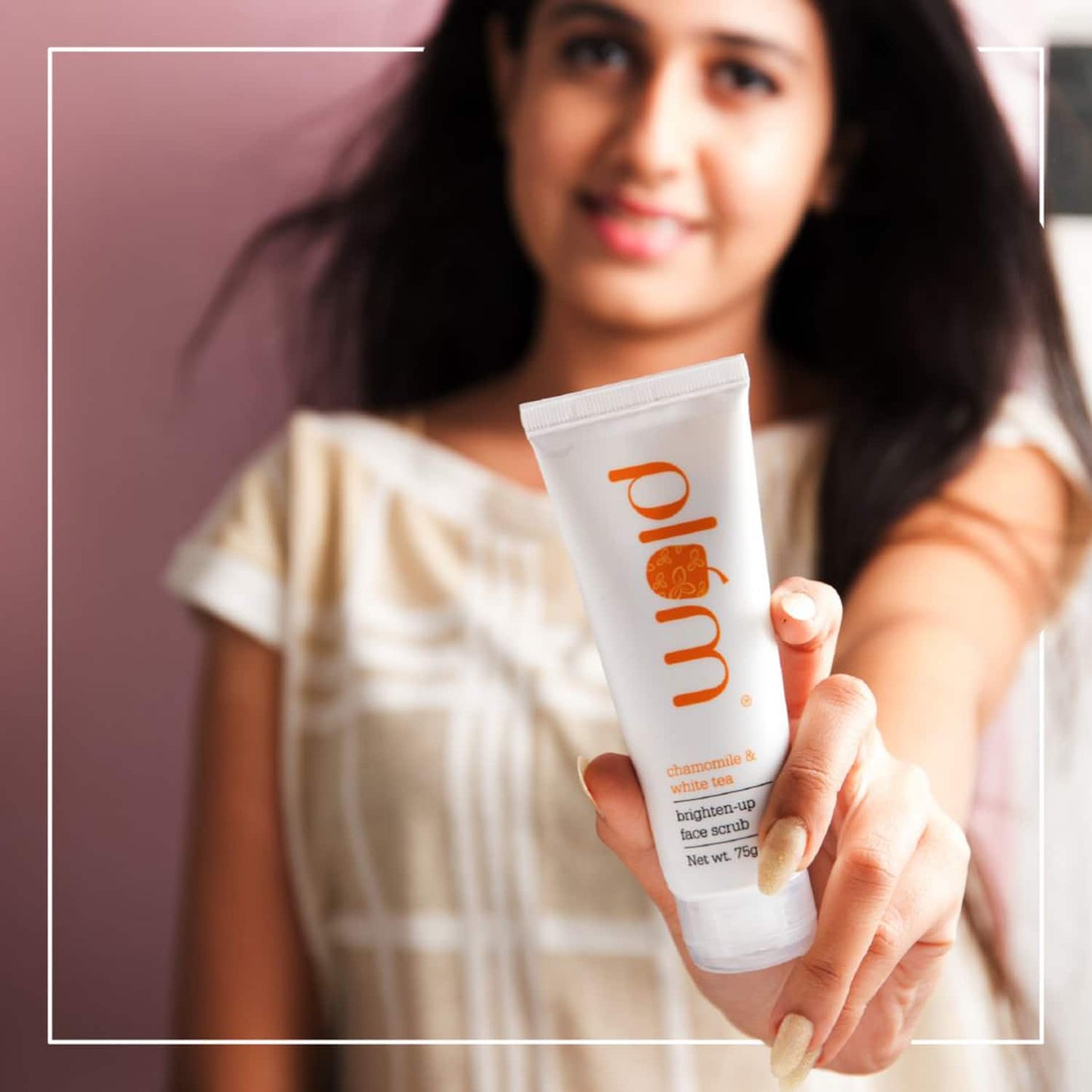 Plum Chamomile & White Tea Brighten-Up Face Scrub - (75g)