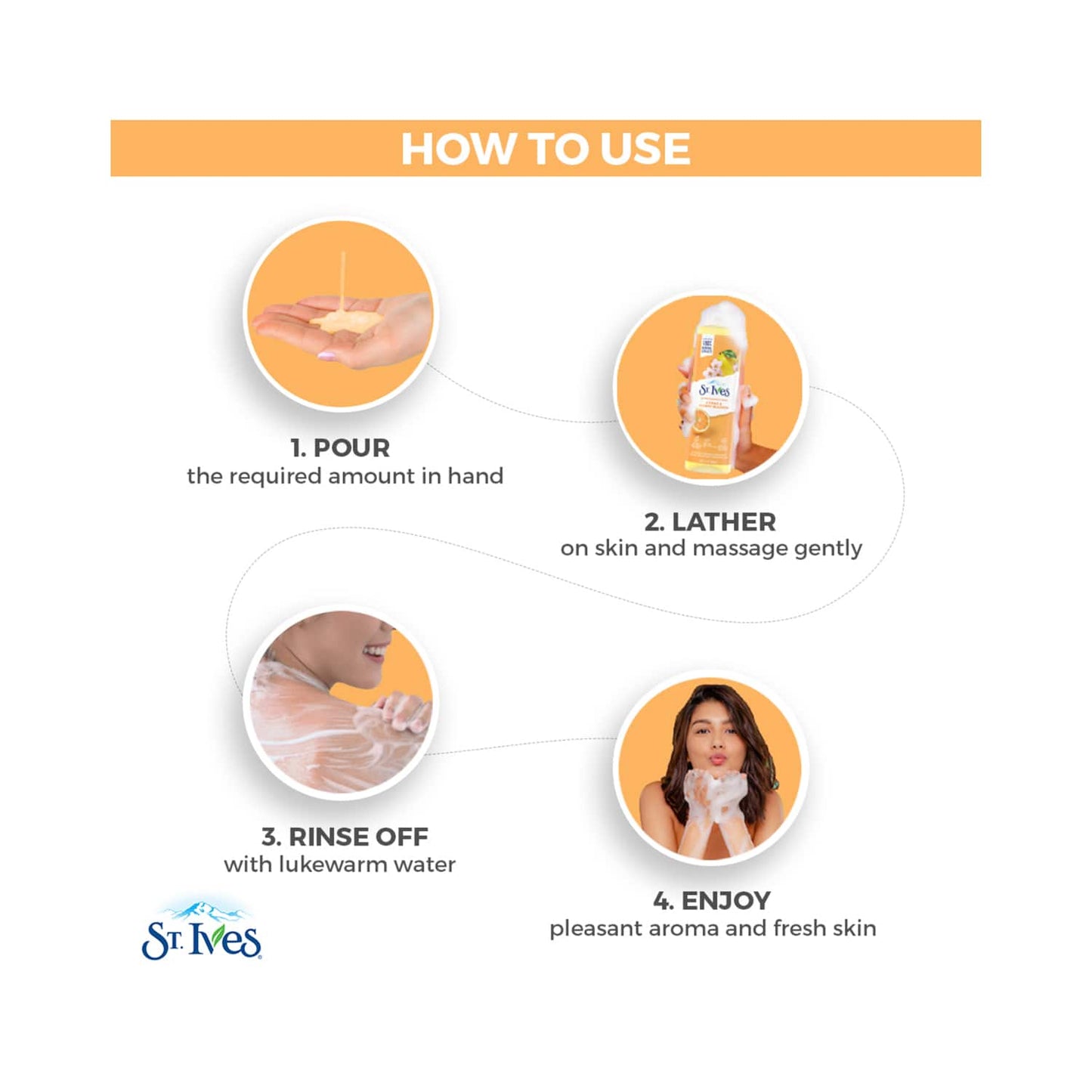 St. Ives Soothing Citrus & Cherry Blossom Shower Gel (650ml)