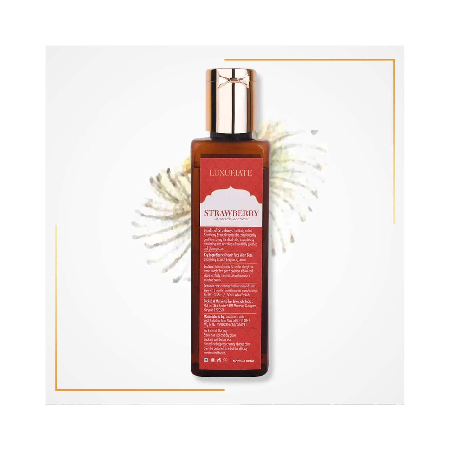 LUXURIATE Strawberry Face Wash (100ml)