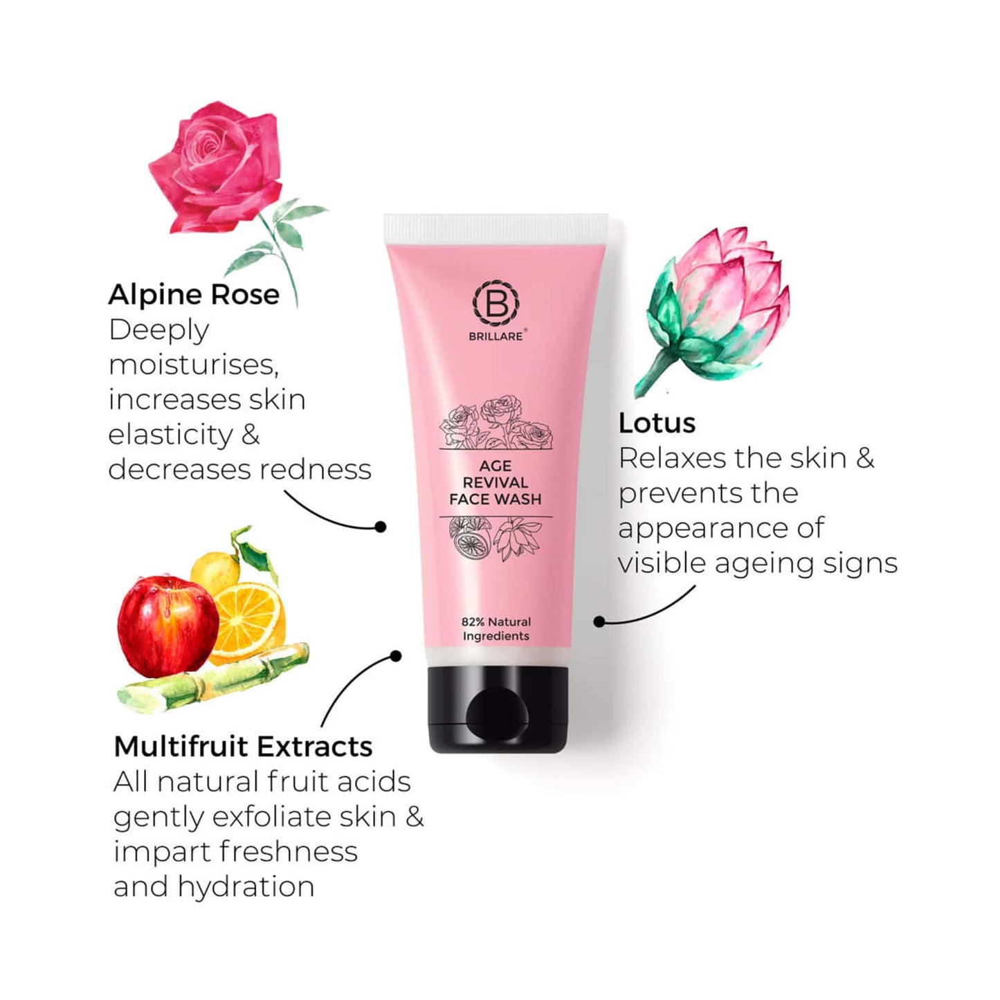 Brillare Age Revival Face Wash For Ageing Skin