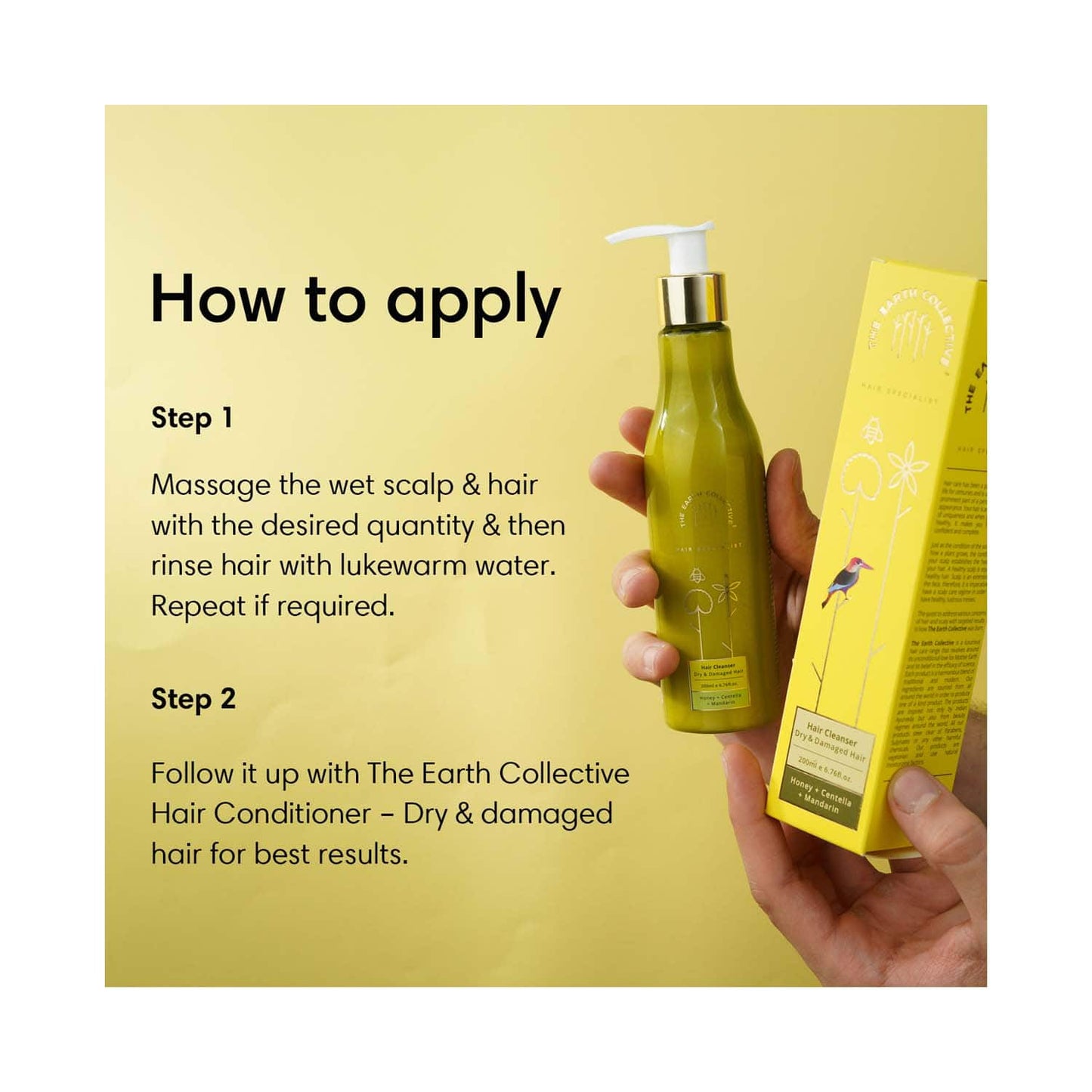 The Earth Collective Hair Cleanser For Dry & Damaged (200 ml)