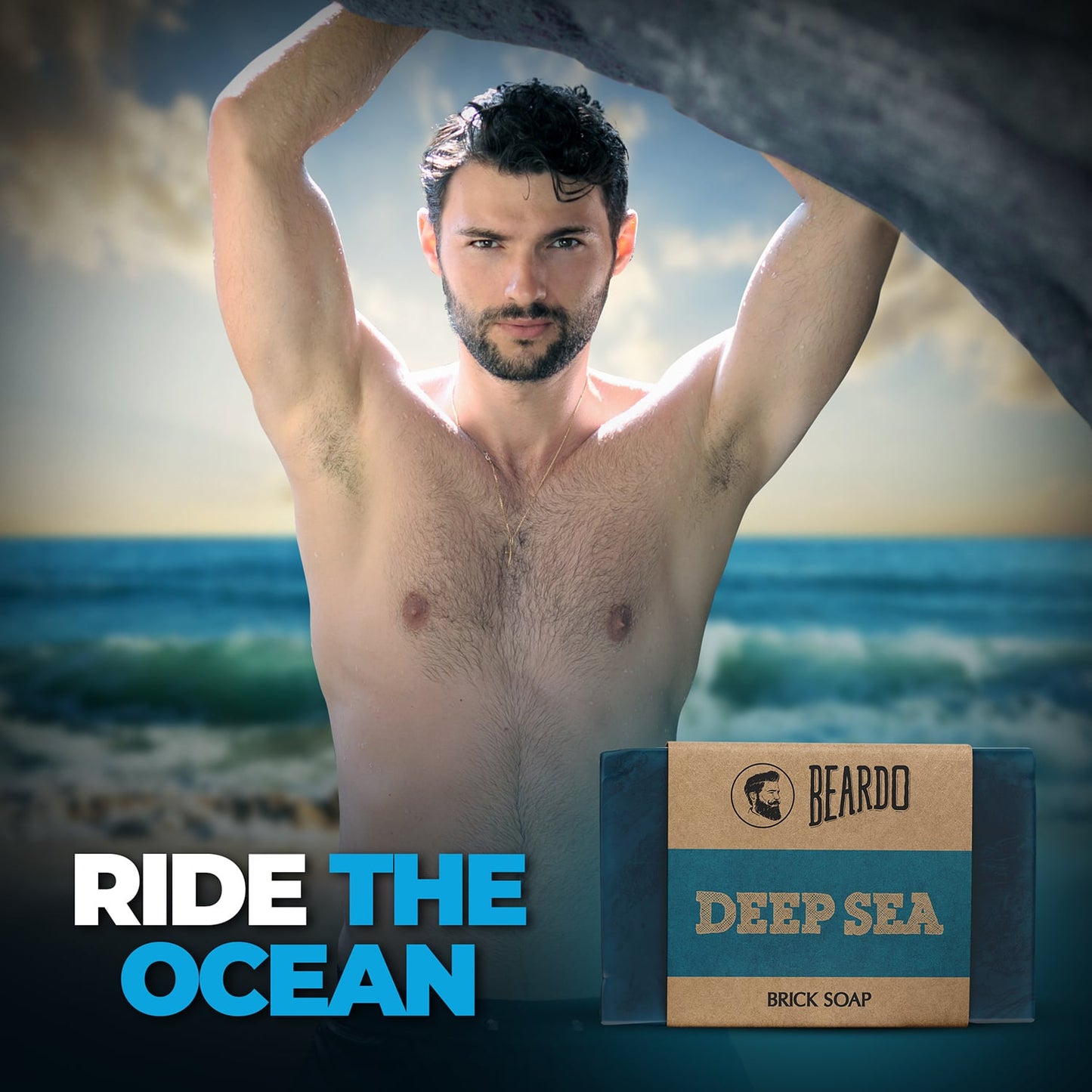 Beardo Deep Sea Bathing Brick Soap (125g)