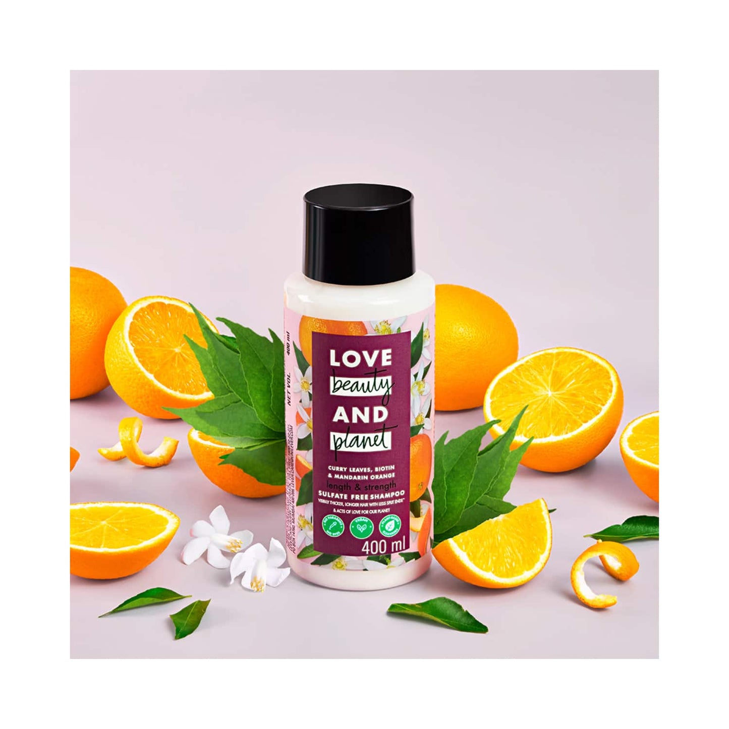 Love Beauty & Planet Curry Leaves & Biotin Sulpate Free Shampoo for Length and Strength (400 ml)