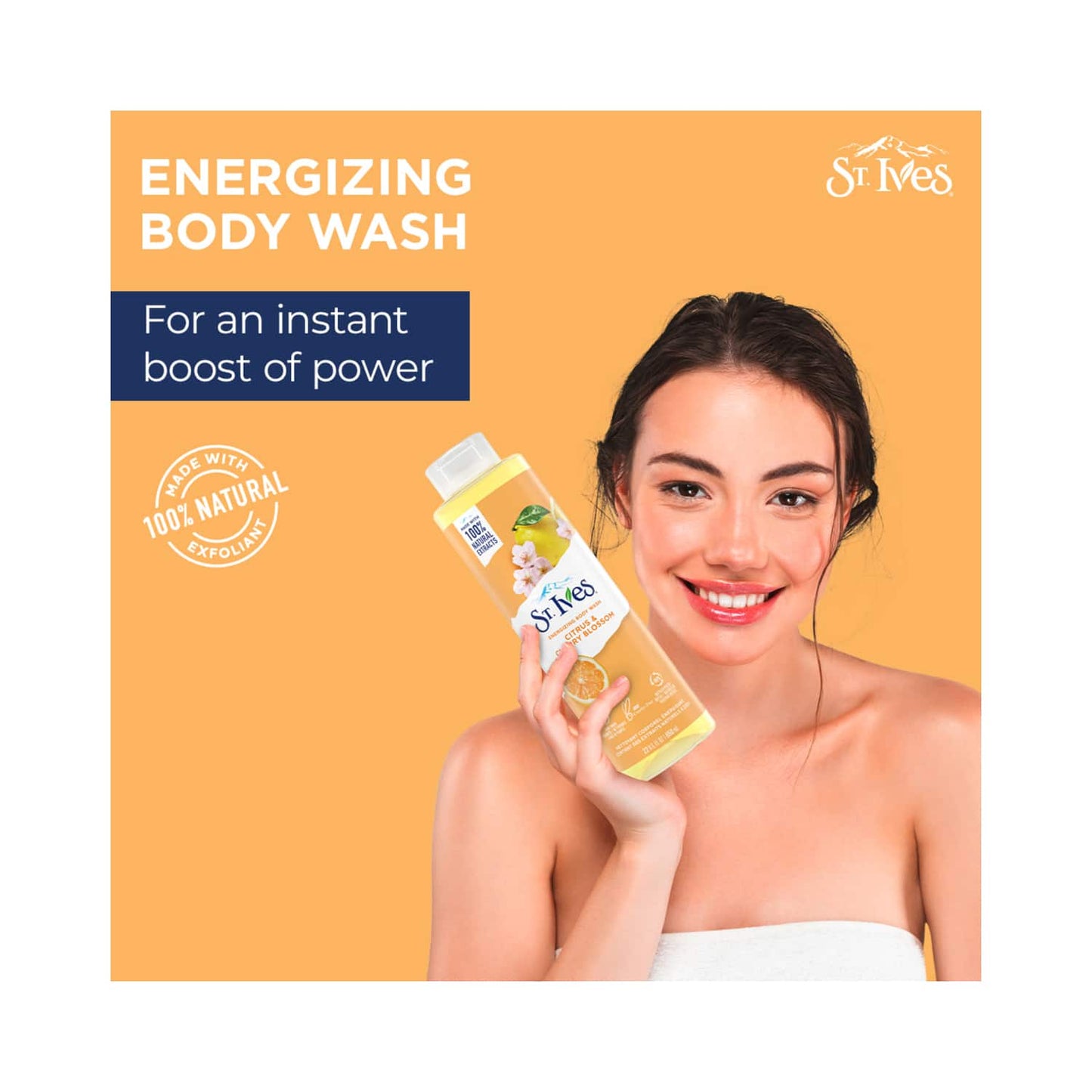 St. Ives Soothing Citrus & Cherry Blossom Shower Gel (650ml)