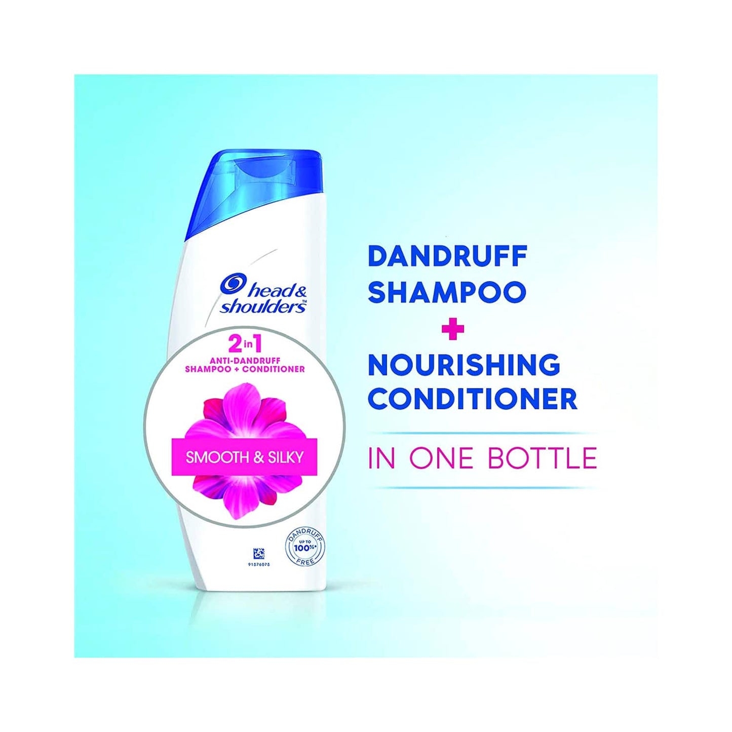 Head & Shoulders 2-In-1 Smooth And Silky Anti Dandruff Shampoo + Conditioner (340ml)