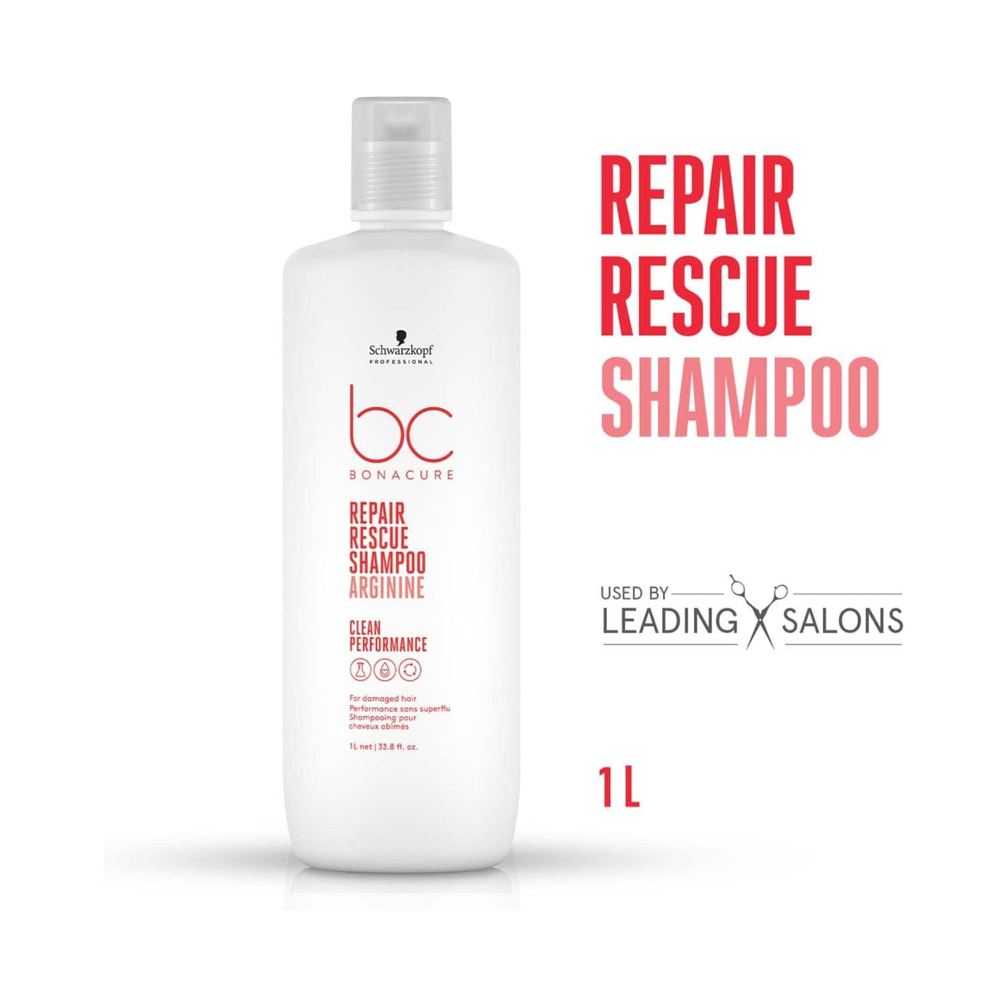 Schwarzkopf Professional Bonacure Repair Rescue Shampoo With Arginine (1000ml)