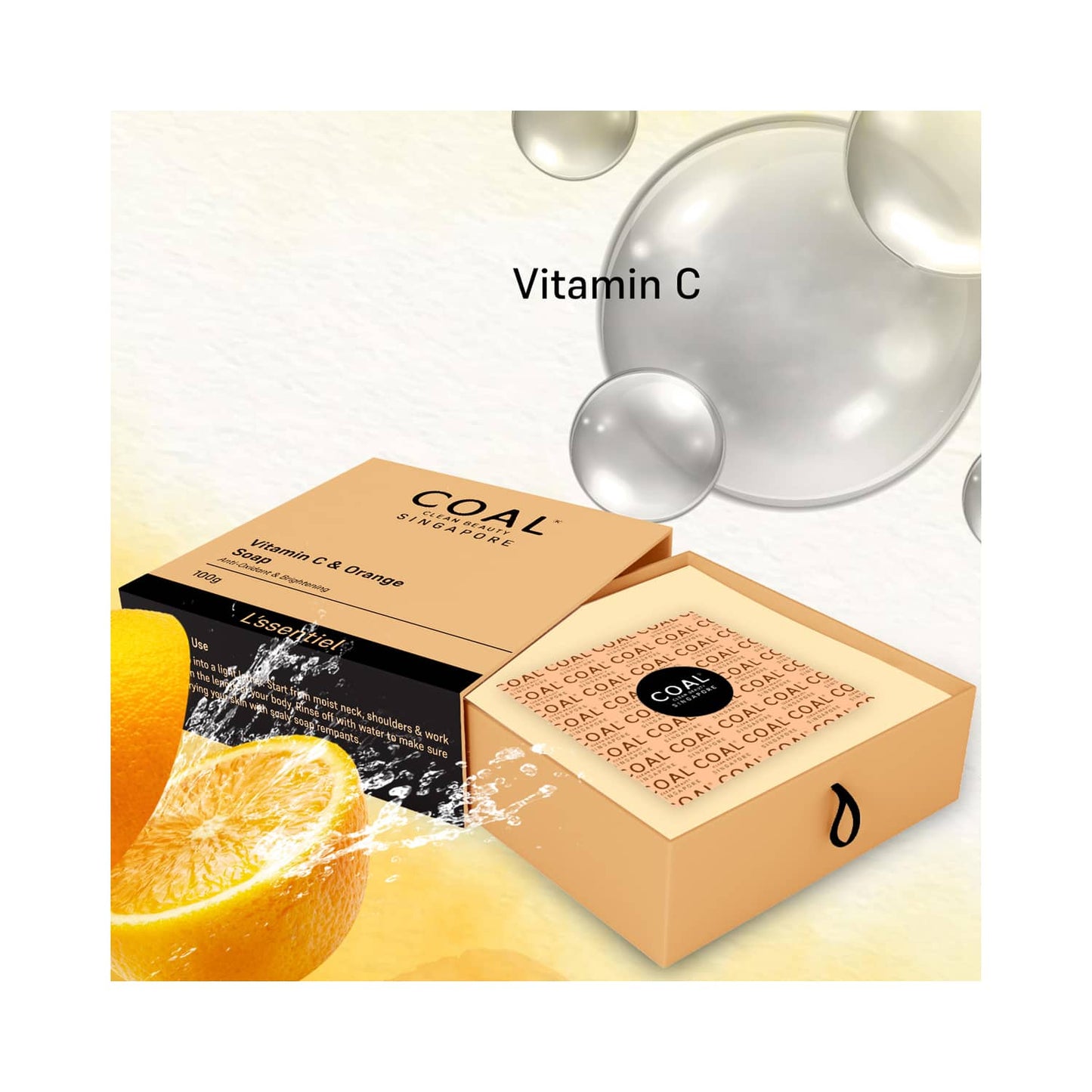 COAL CLEAN BEAUTY Vitamin C & Orange Soap (100g)