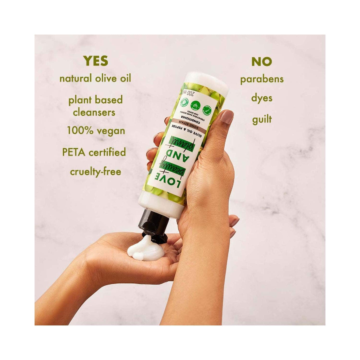 Love Beauty & Planet Bond Repair Conditioner with Olive Oil & Peptide for Damanged Hair (200 ml)