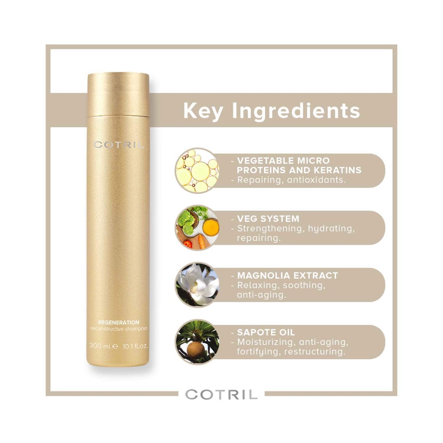 COTRIL Regeneration Reconstructive Shampoo (300 ml)