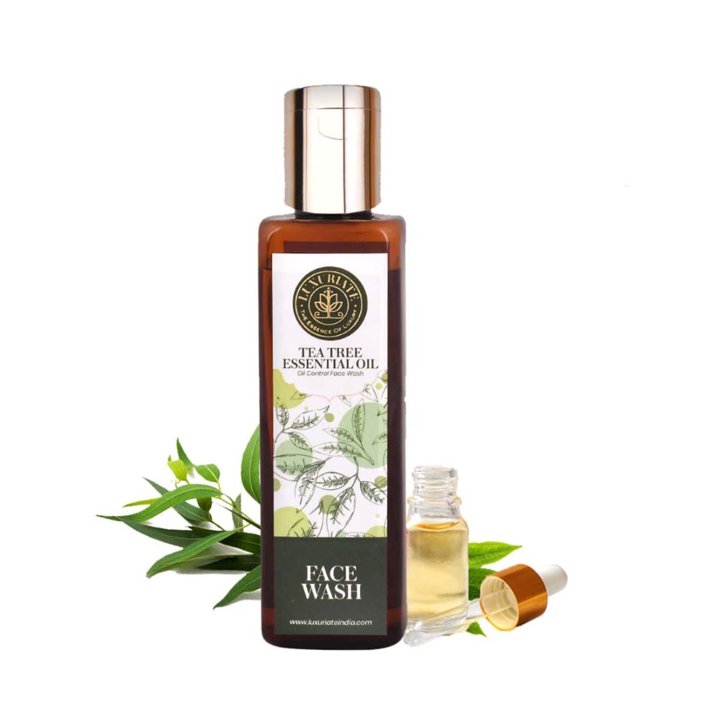LUXURIATE Natural Herbal Tea Tree Face Wash (100ml)