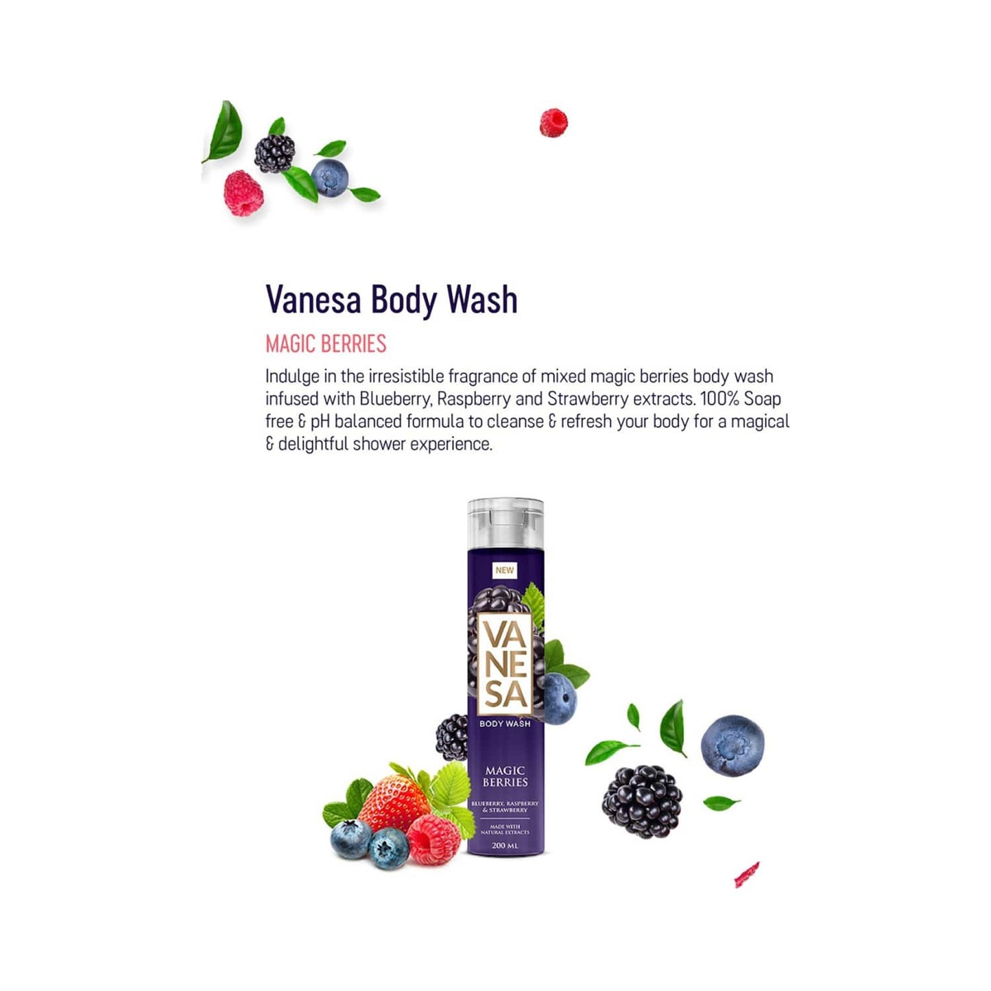 Vanesa Magic Berries Body Wash (200ml)