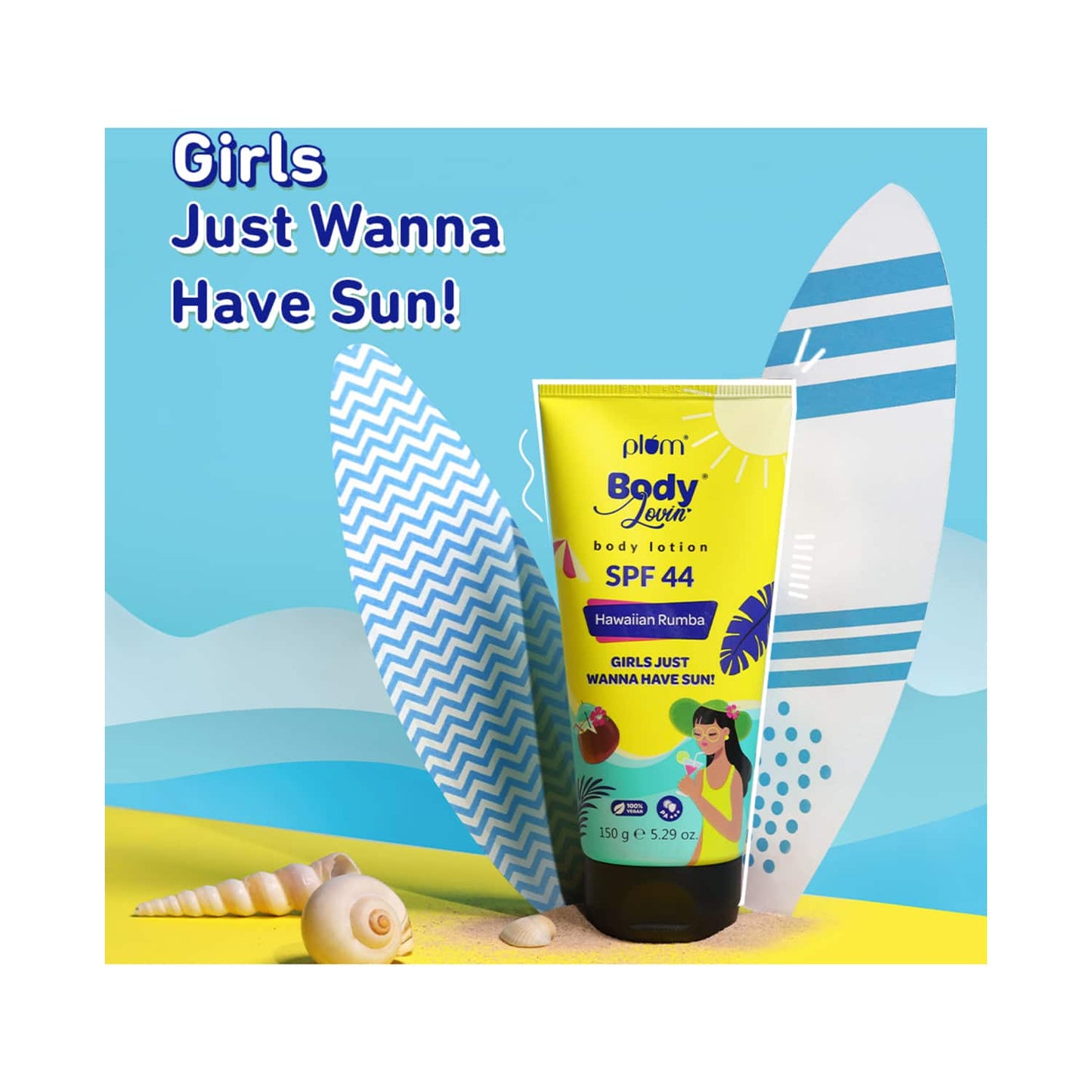 Plum BodyLovin' Hawaiian Rumba Body Sunscreen with SPF 44 PA+++ (150g)