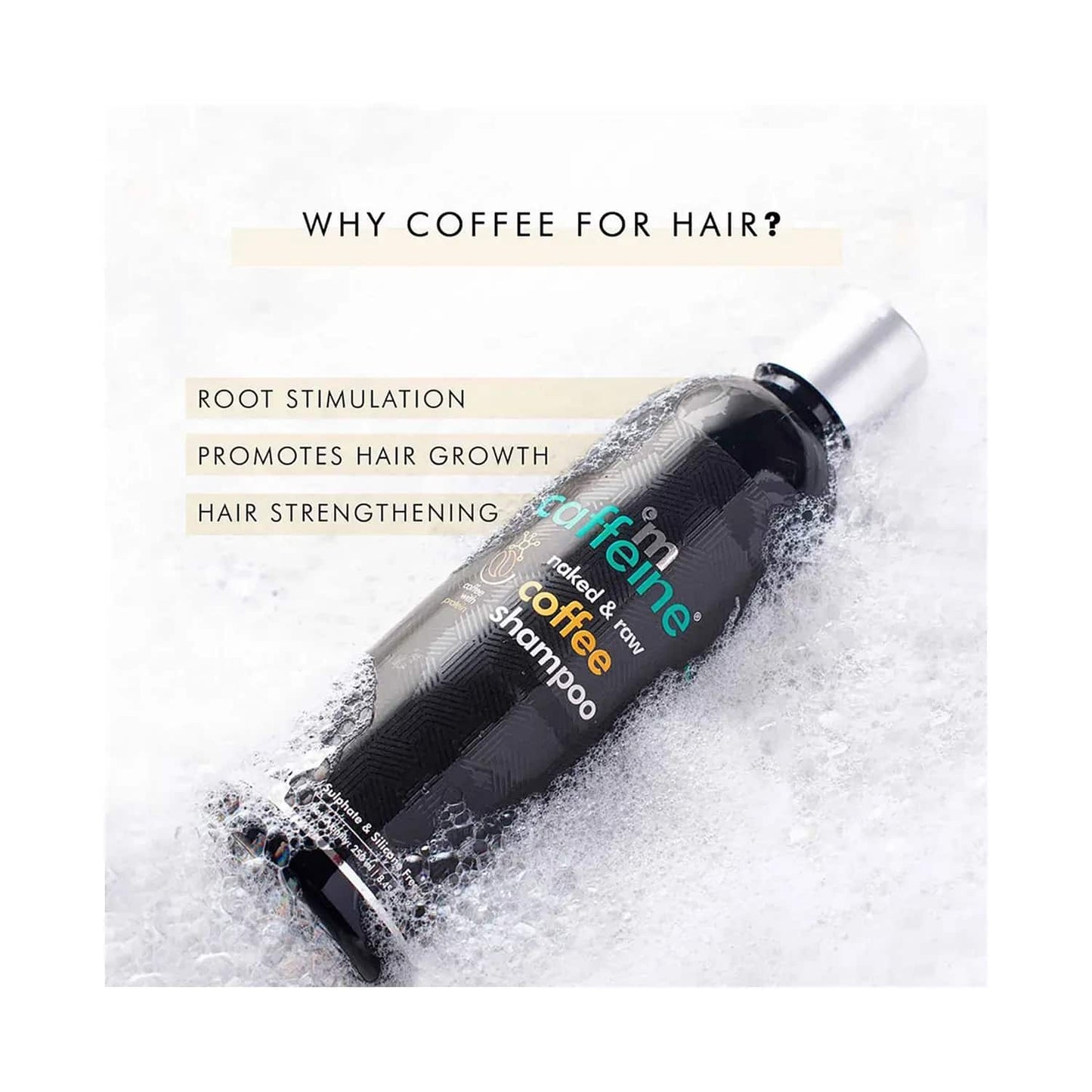 mCaffeine Naked & Raw Coffee Shampoo - (250ml)