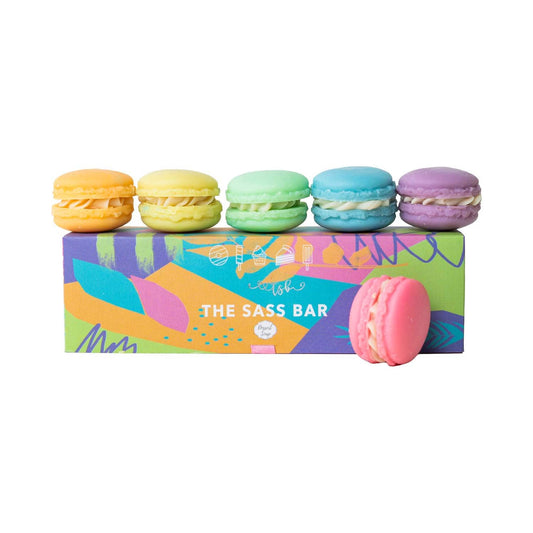 The Sass Bar Macaron Soap Box (6 pcs)