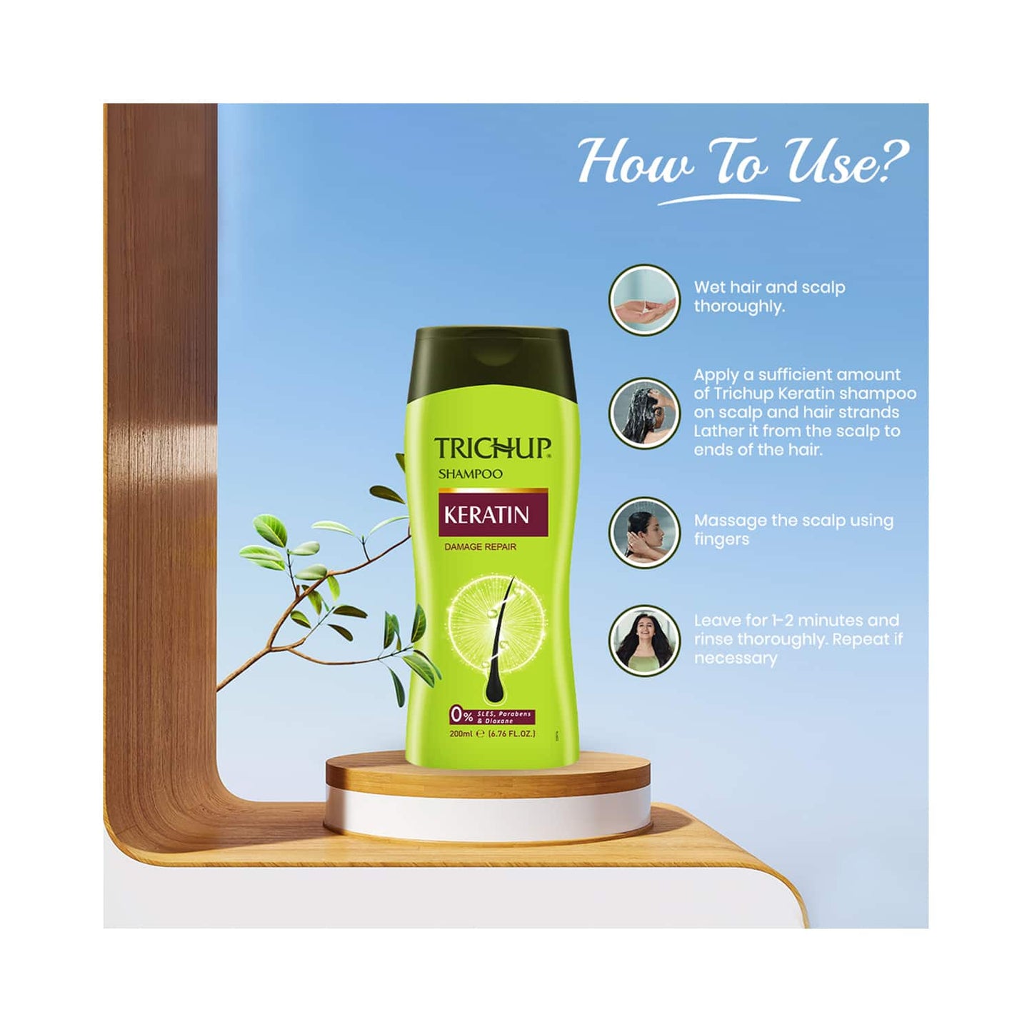 Trichup Keratin Shampoo (200ml)