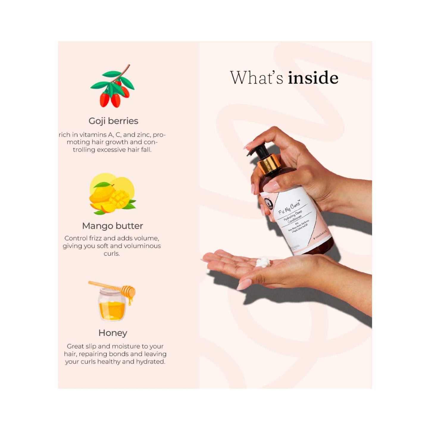 Fix My Curls Hydrating Deep Conditioner For Curly And Wavy Hair (250 ml)