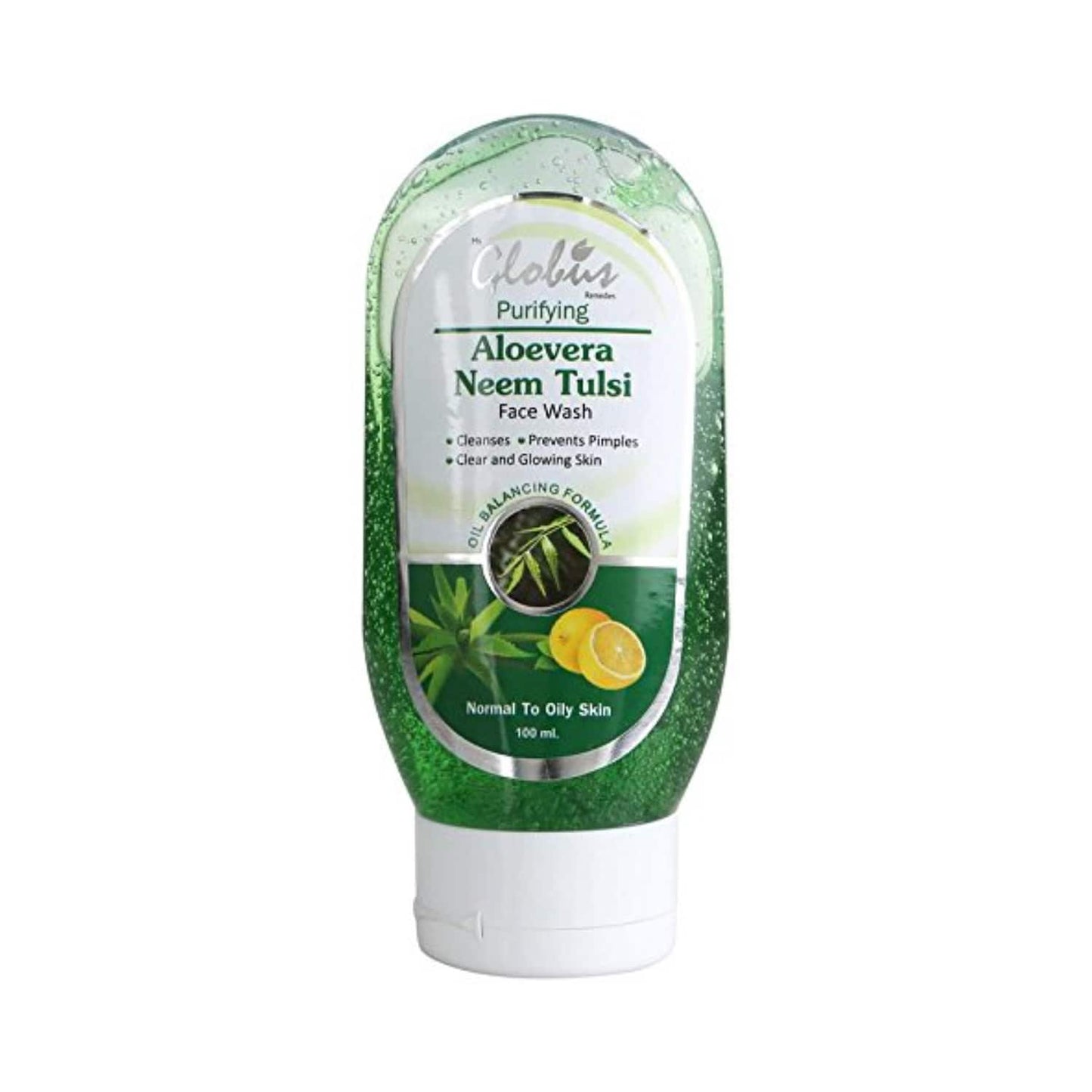 Globus Remedies Aloe Vera Neem & Tusli Face Wash (100ml)