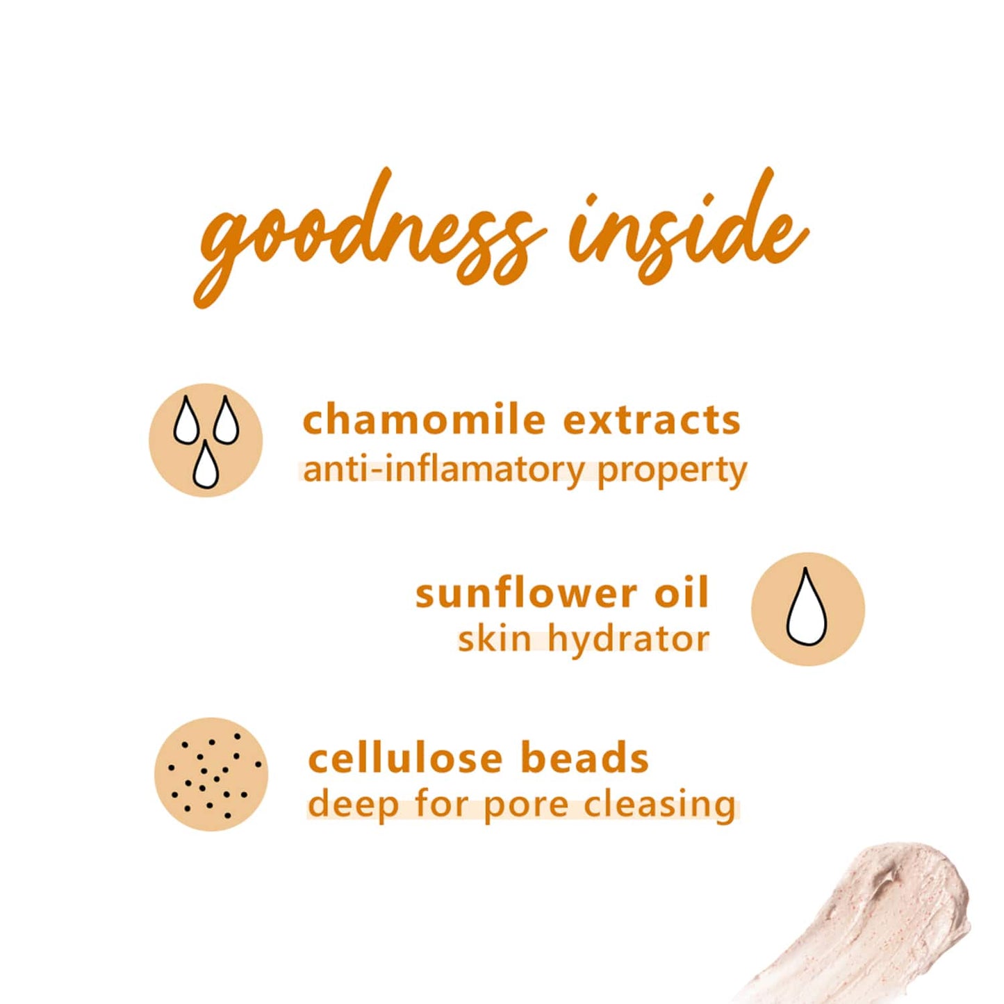 Plum Chamomile & White Tea Brighten-Up Face Scrub - (75g)