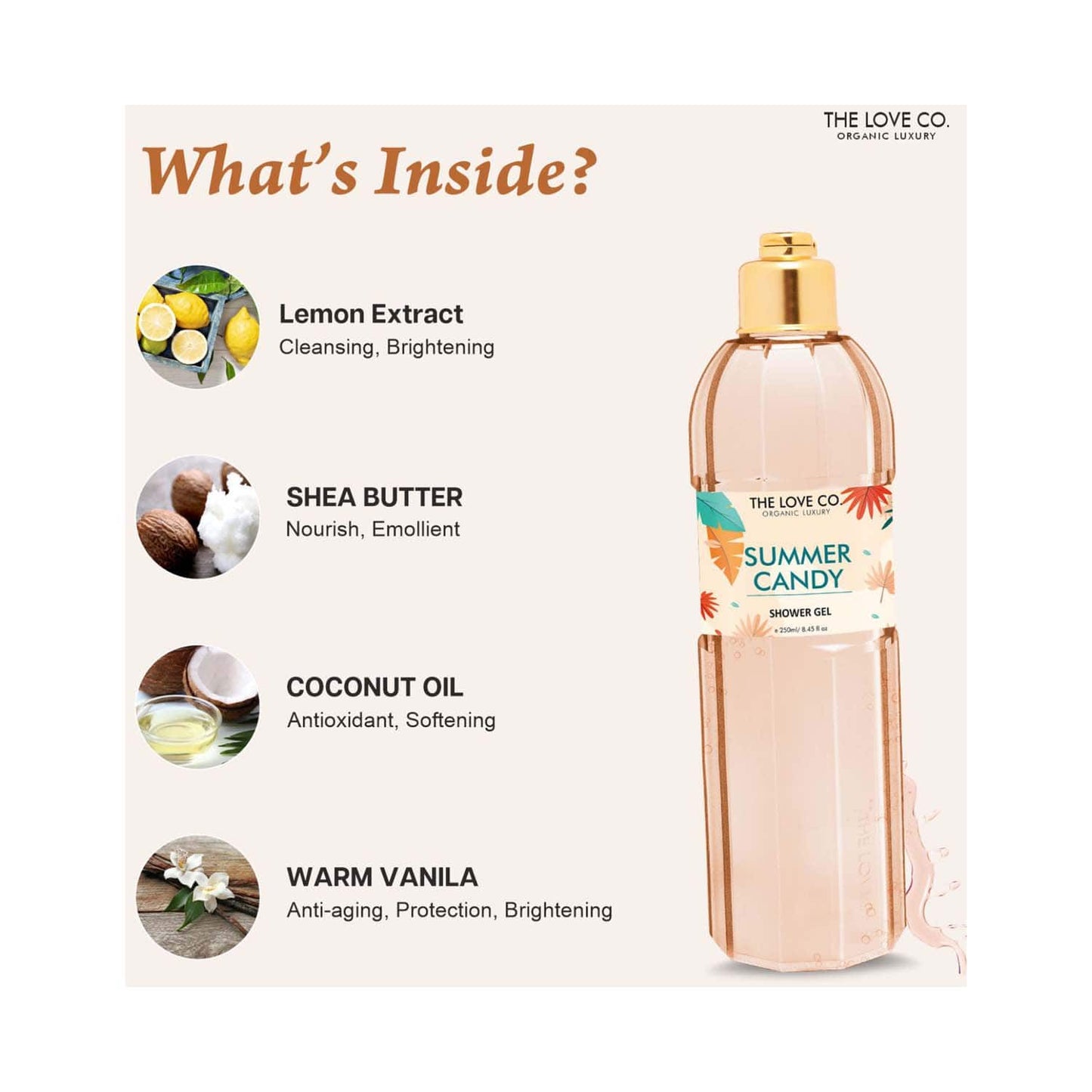 THE LOVE CO. Summer Candy Shower Gel (250ml)