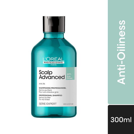 L’Oréal Professionnel Scalp Advanced Anti-Oiliness Dermo-Purifier Shampoo (300 ml) for Oily Scalps