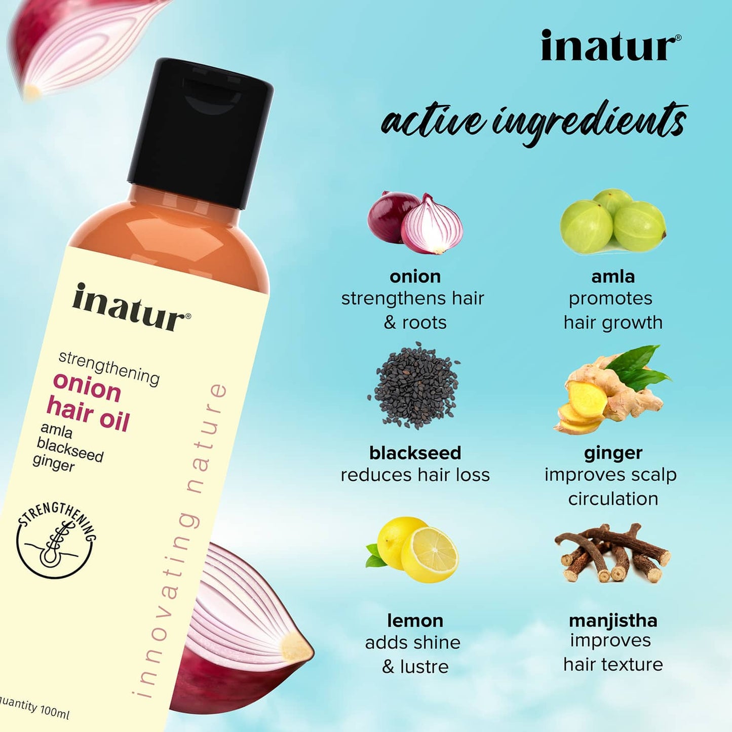 Inatur Onion Hair Oil (100ml)