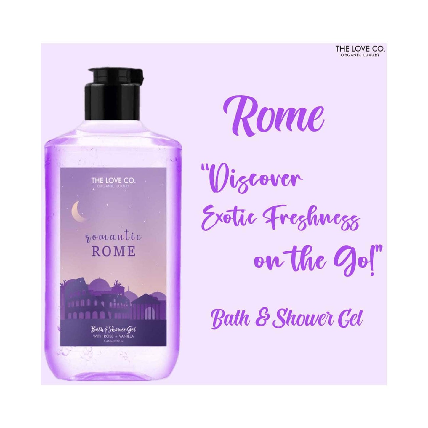 THE LOVE CO. Romantic Rome Body and Shower Gel (250ml)