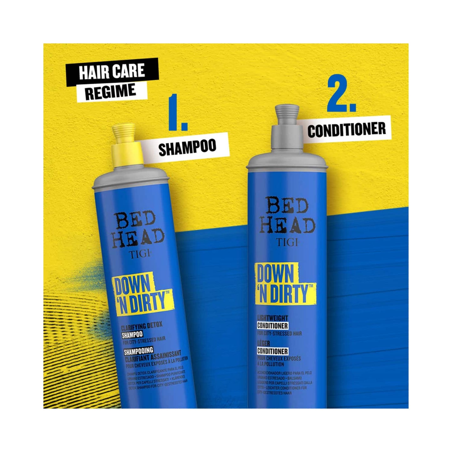 TIGI Bed Head Down N’ Dirty Lightweight Hair Conditioner For Detox & Repair (600ml)