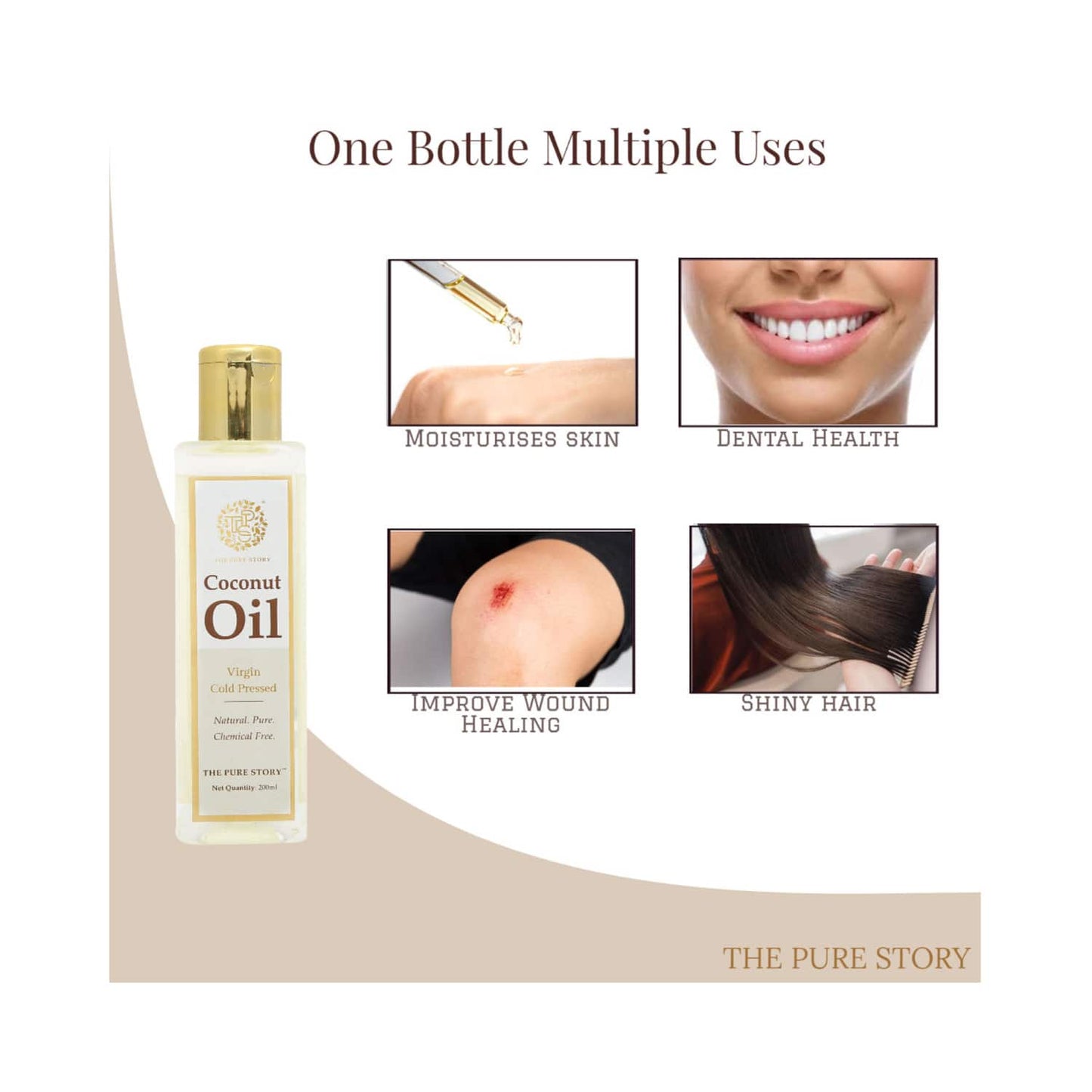 The Pure Story Coconut Oil (200ml)