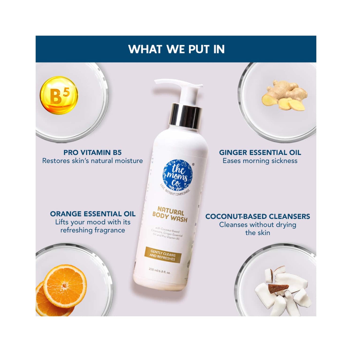 The Mom's Co. Natural Body Wash (200ml)