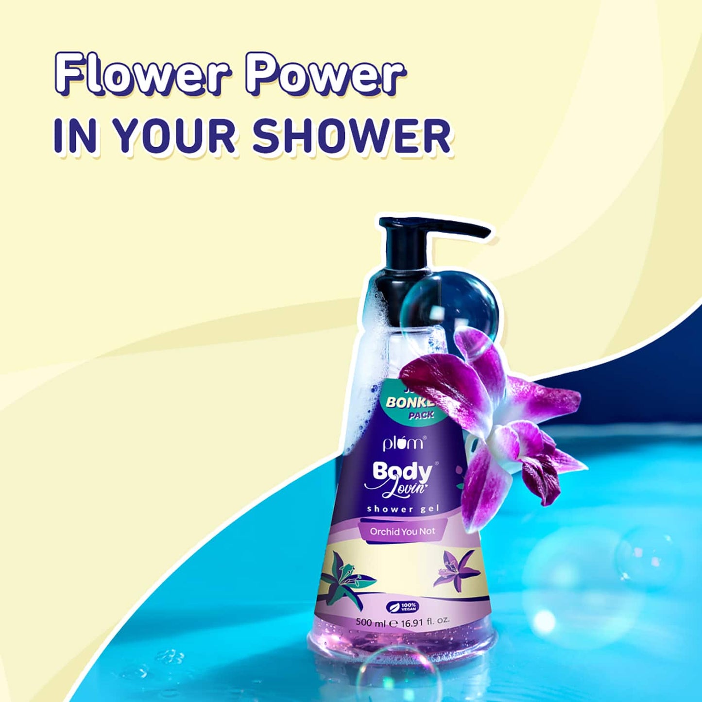 Plum BodyLovin' Orchid-You-Not Shower Gel SLS-Free Body Wash For Women Long Lasting Floral Fragrance