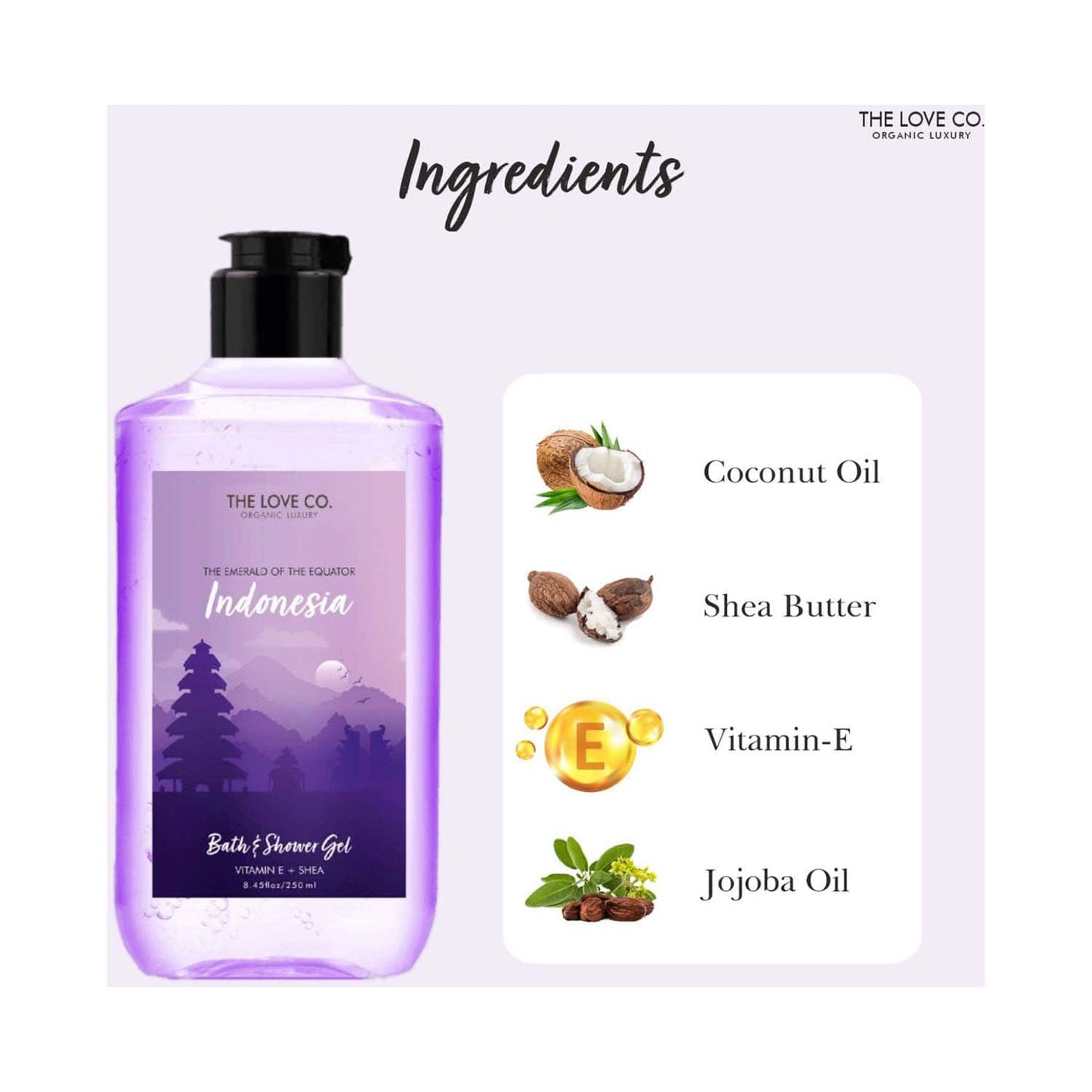 THE LOVE CO. Indonesia Bath and Shower Gel (250ml)
