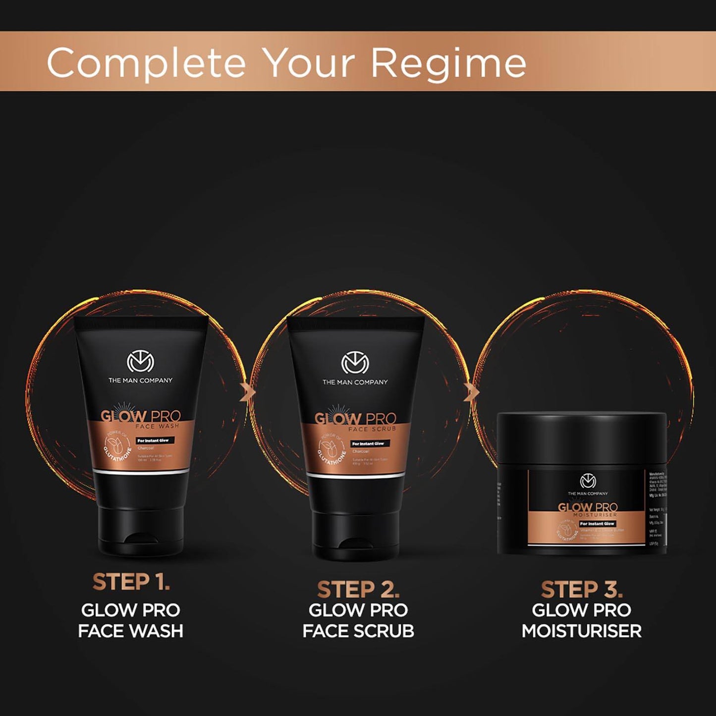 The Man Company Glow pro Face Scrub for Exfoliating & Even Skin Tone - (100 g)