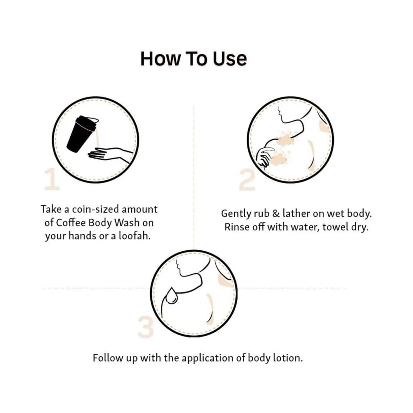 mCaffeine Naked & Raw Coffee Body Wash - (300ml)