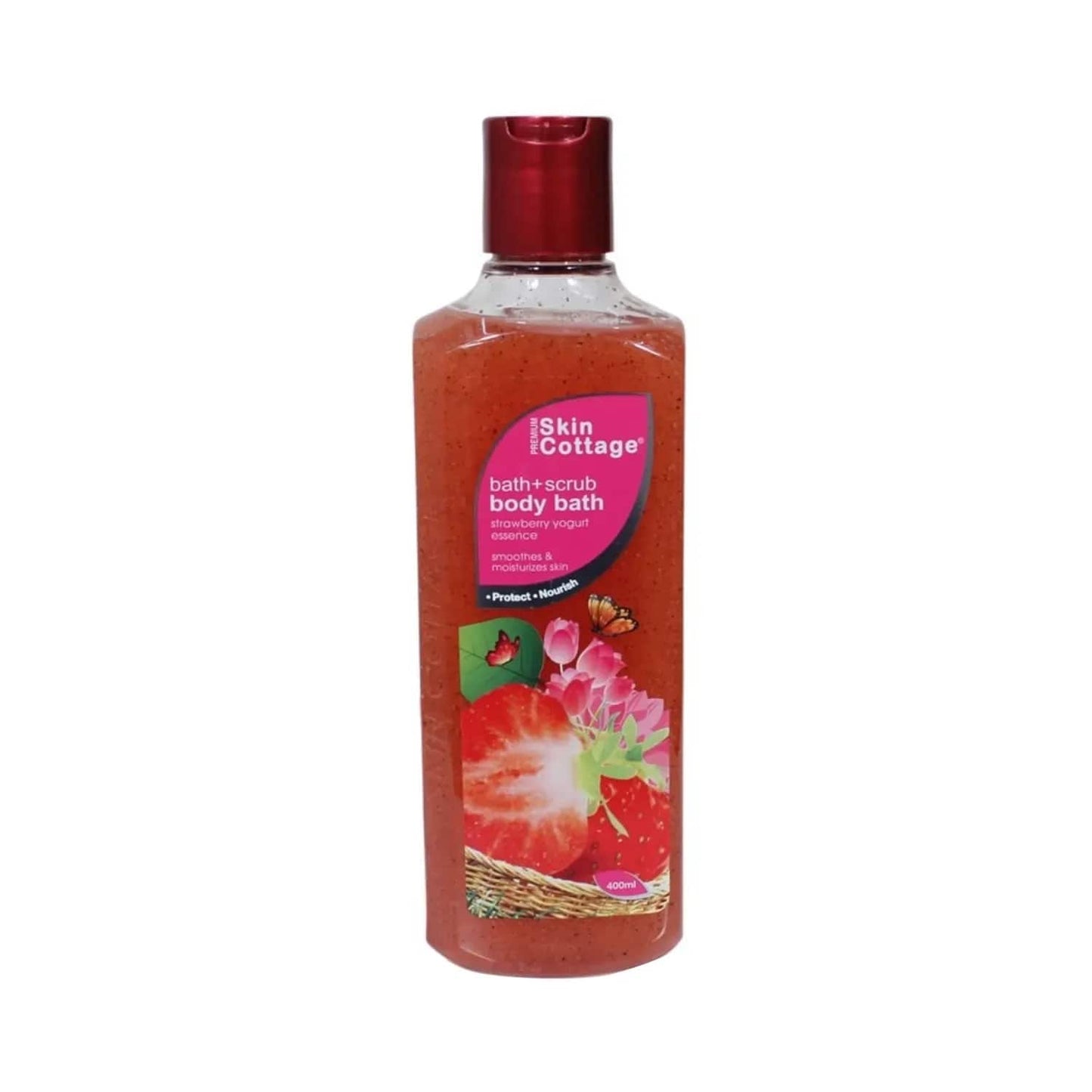 SKIN COTTAGE Strawberry Yogurt Essence Body Bath + Scrub (400ml)