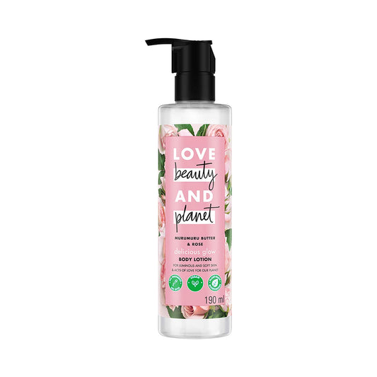 Love Beauty & Planet Murumuru Butter & Rose Moisturising Body Lotion (190 ml)