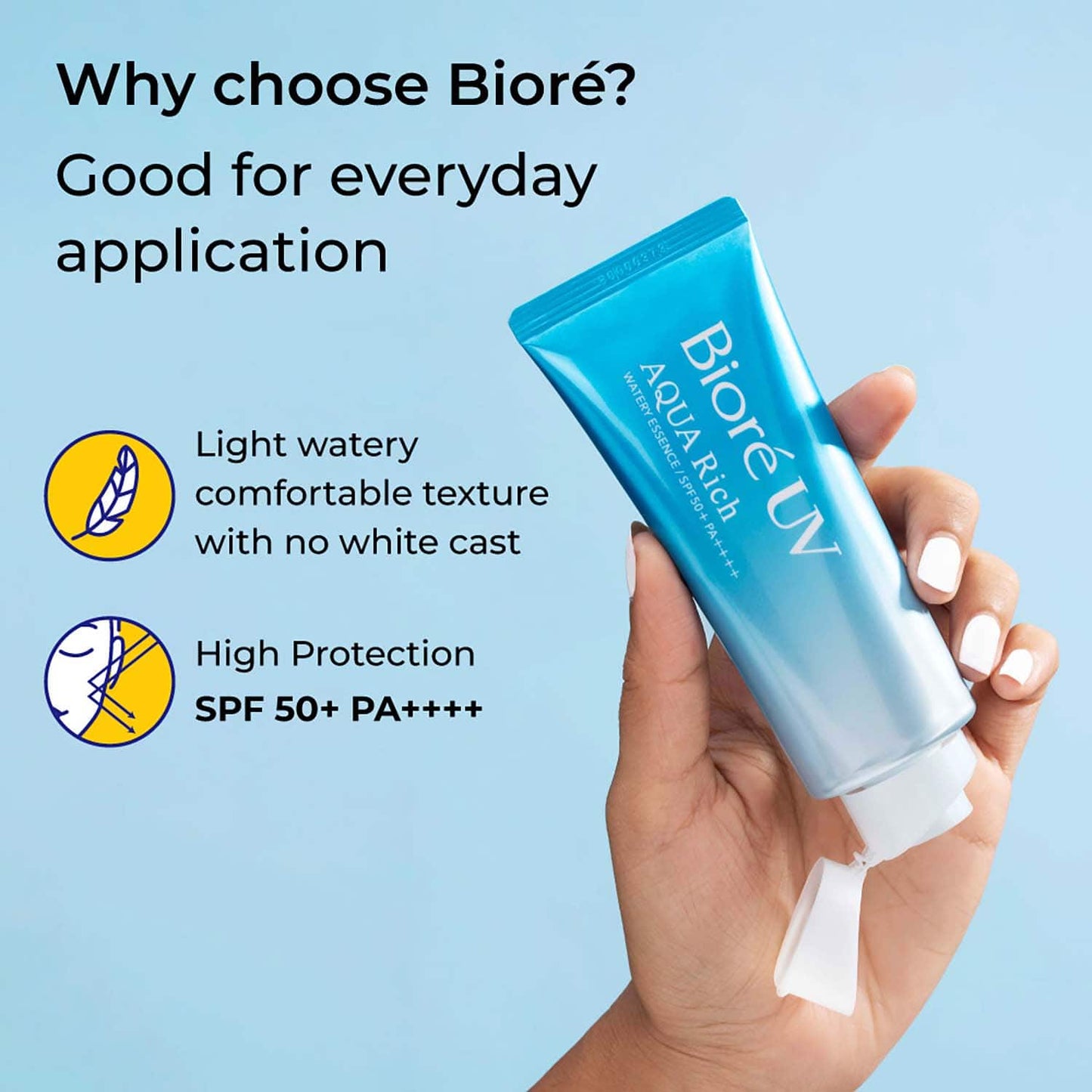 Biore Uv Aqua Rich Watery Essence Sunscreen With SPF 50+ PA++++ (70g)