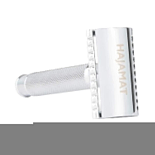 Hajamat Scythe Double Edge Safety Razor, Stainless Steel 304, Chrome Finish