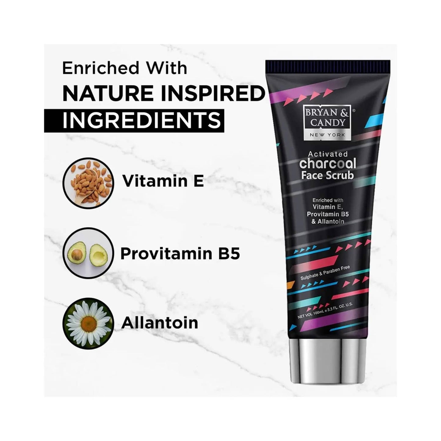 BRYAN & CANDY Charcoal Face Scrub (100ml)