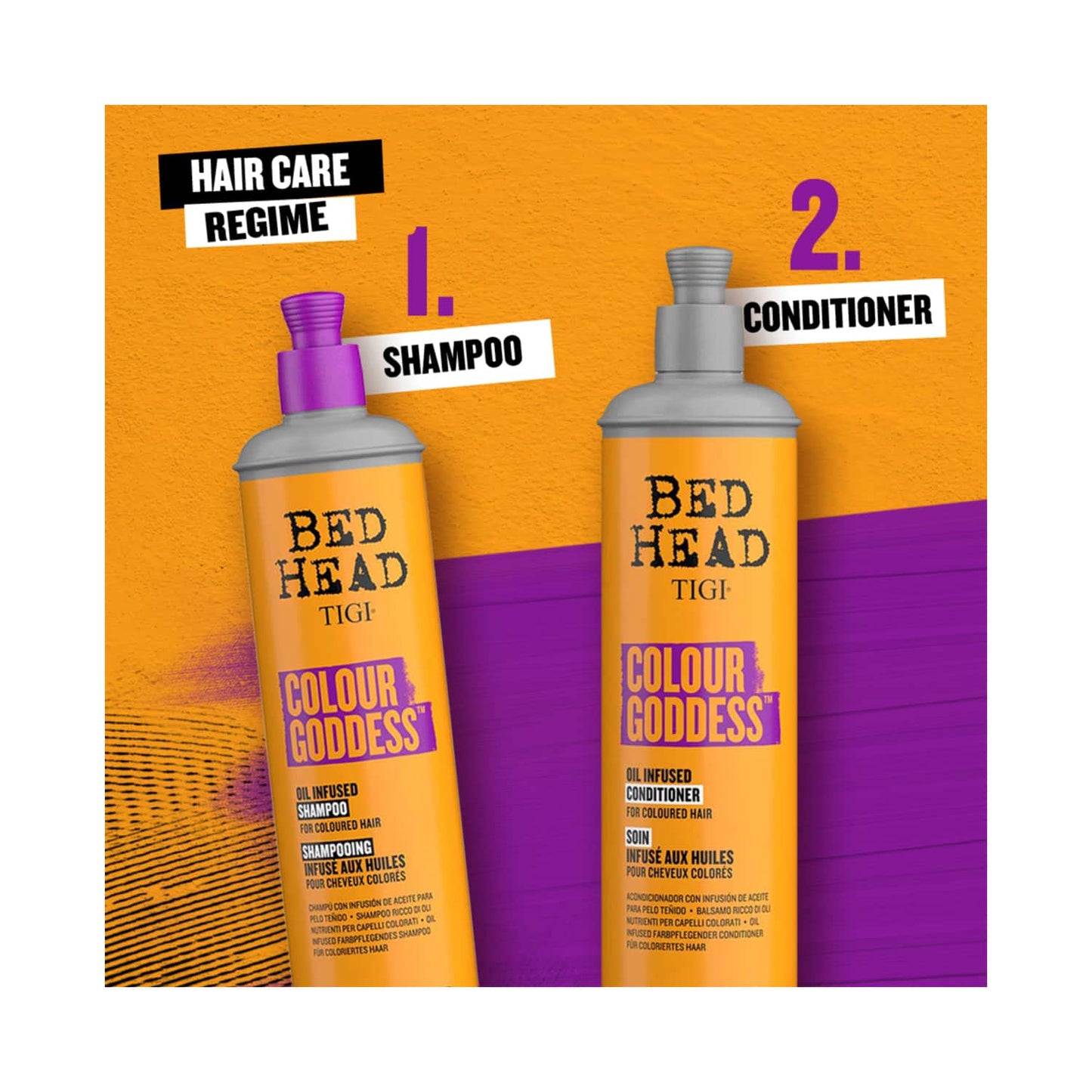 TIGI Bed Head Color Goddess Oil Infused Shampoo For Colored Hair (400ml)