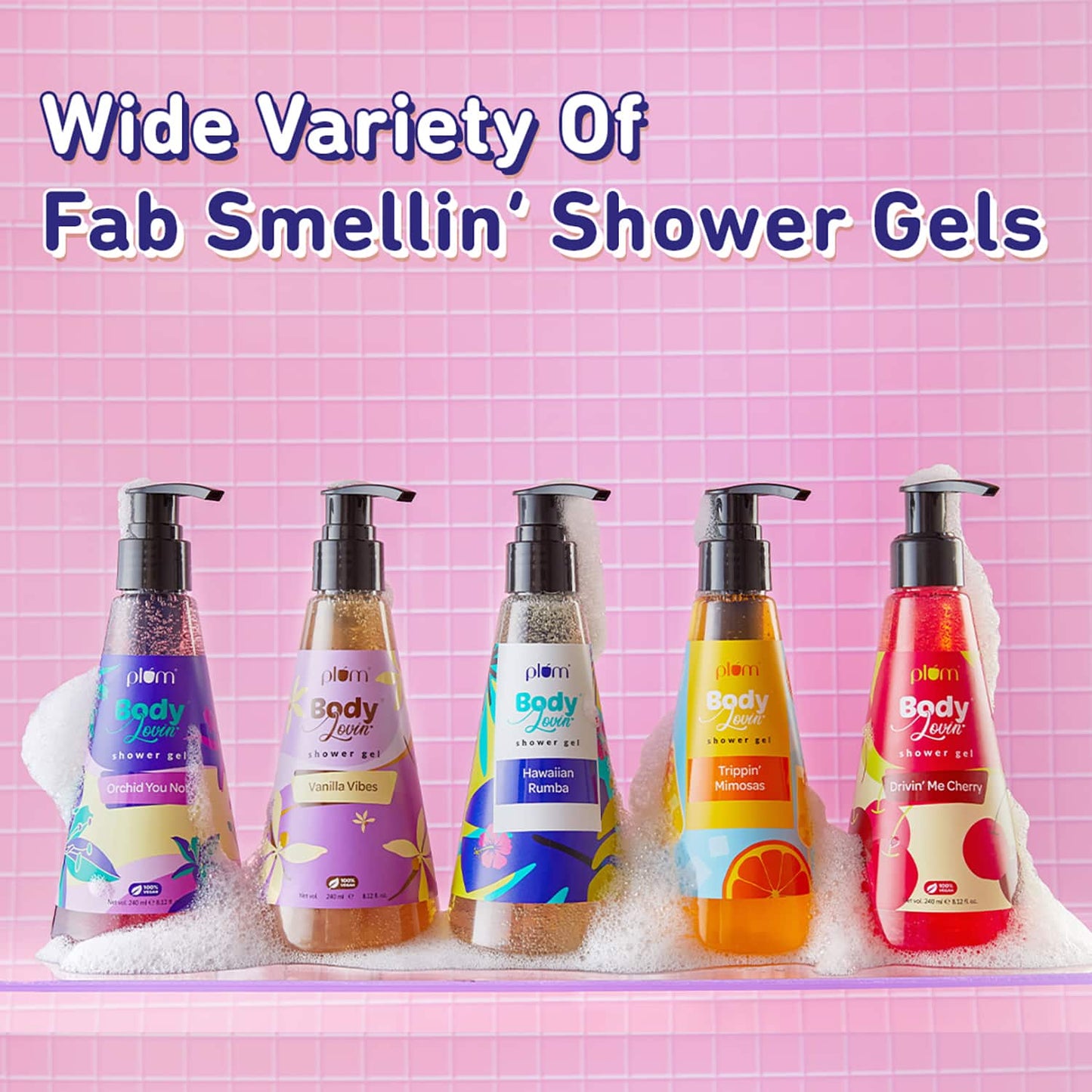 Plum BodyLovin' Orchid-You-Not Shower Gel SLS-Free Body Wash For Women Long Lasting Floral Fragrance