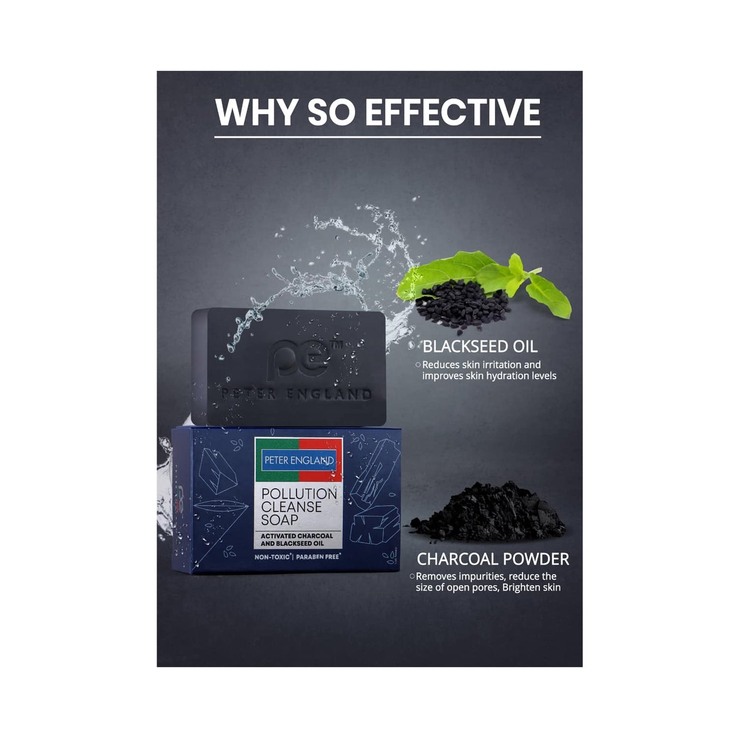 Peter England Pollution Cleanse Soap (3pcs)