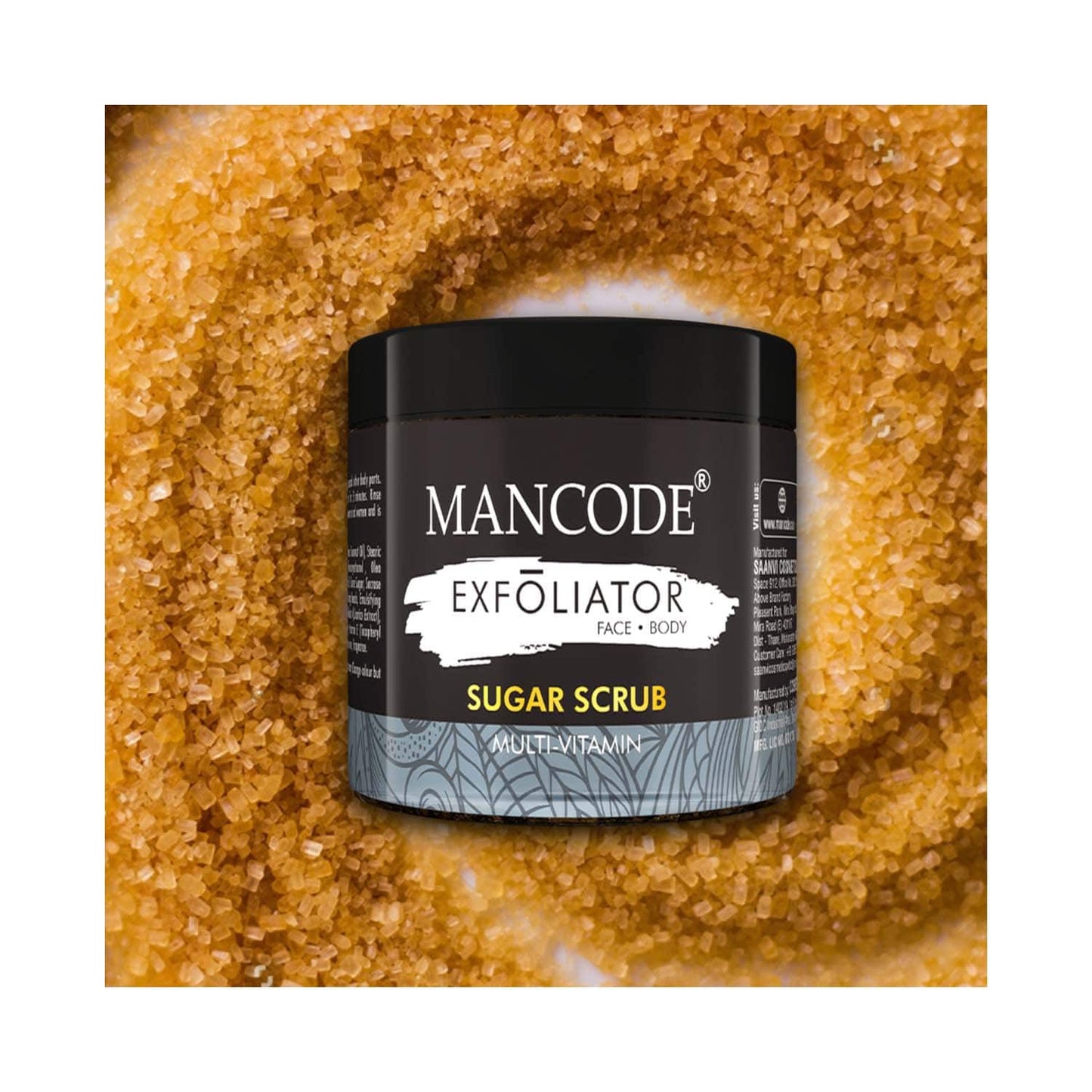 Mancode Multi Vitamin Sugar Face & Body Scrub (125 g)